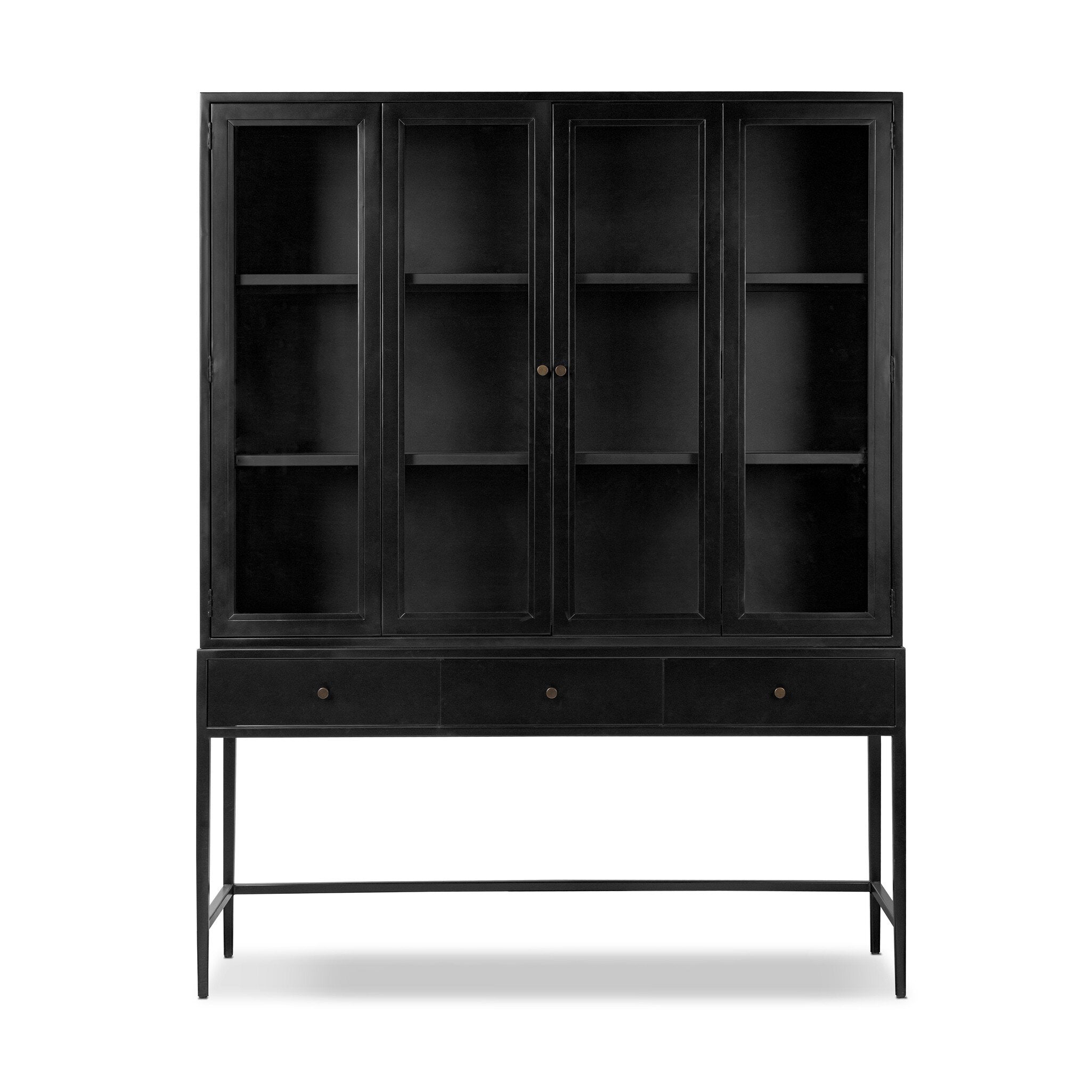 Four Hands Jimi Cabinet — Black-Weathered Bronze
