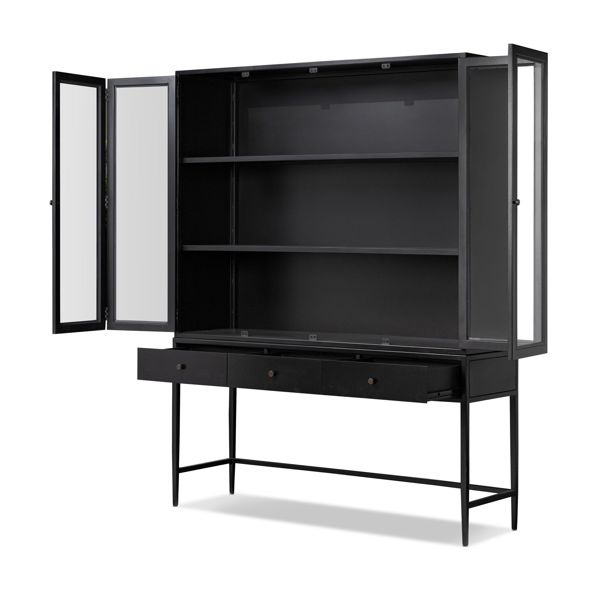 Four Hands Jimi Cabinet — Black-Weathered Bronze