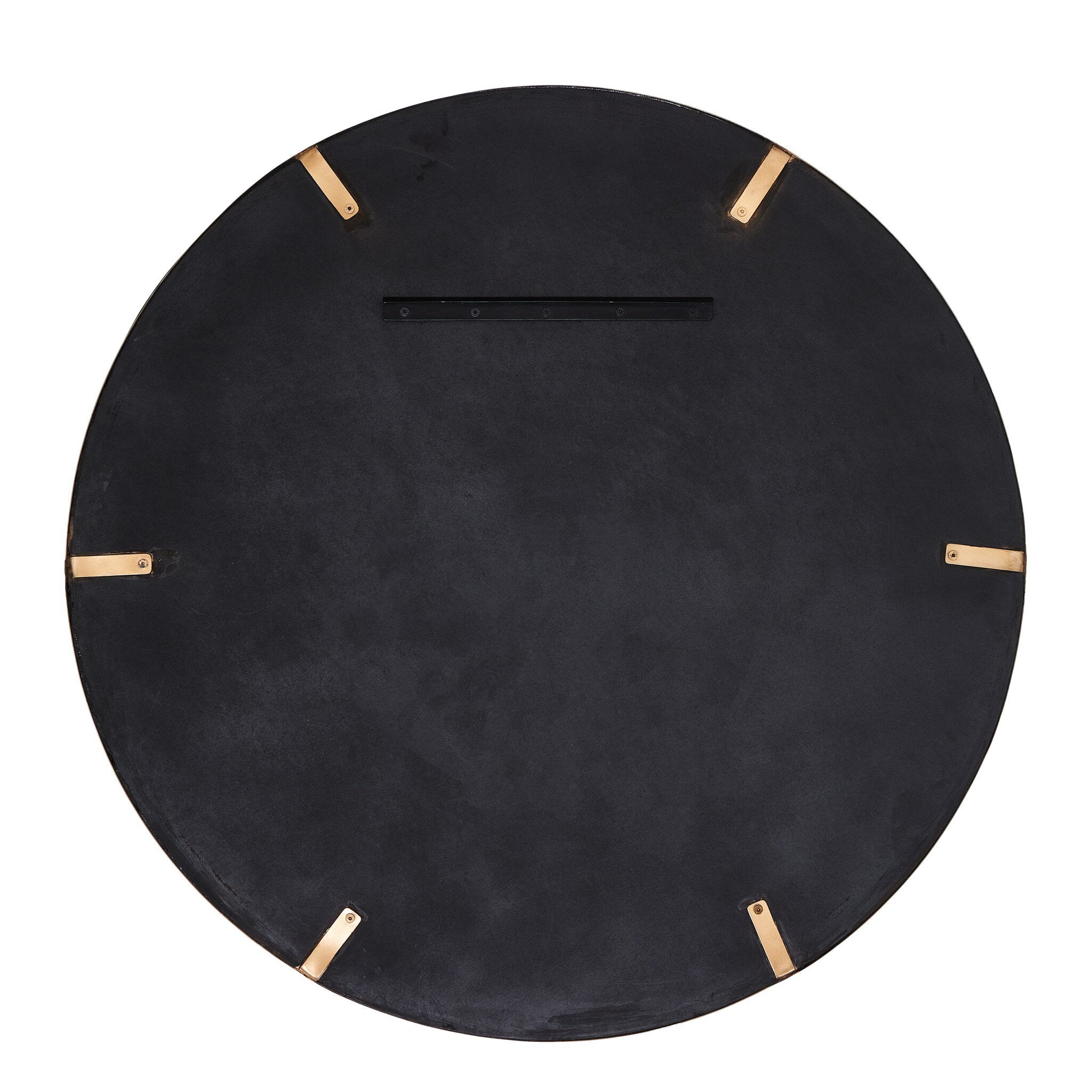 Four Hands Convex Wall Mirror — Vintage Brass
