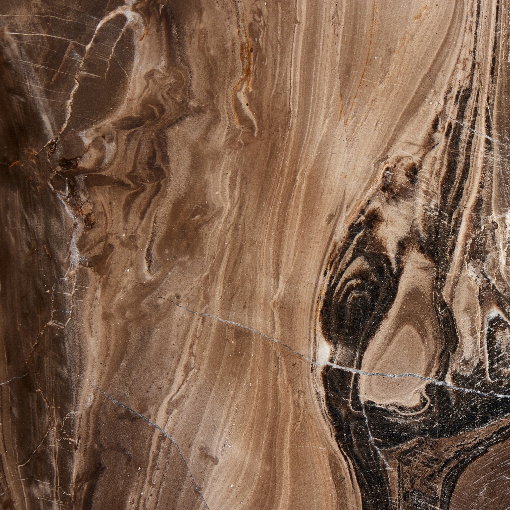 Four Hands Rossi Catchall — Rocky Brown Marble