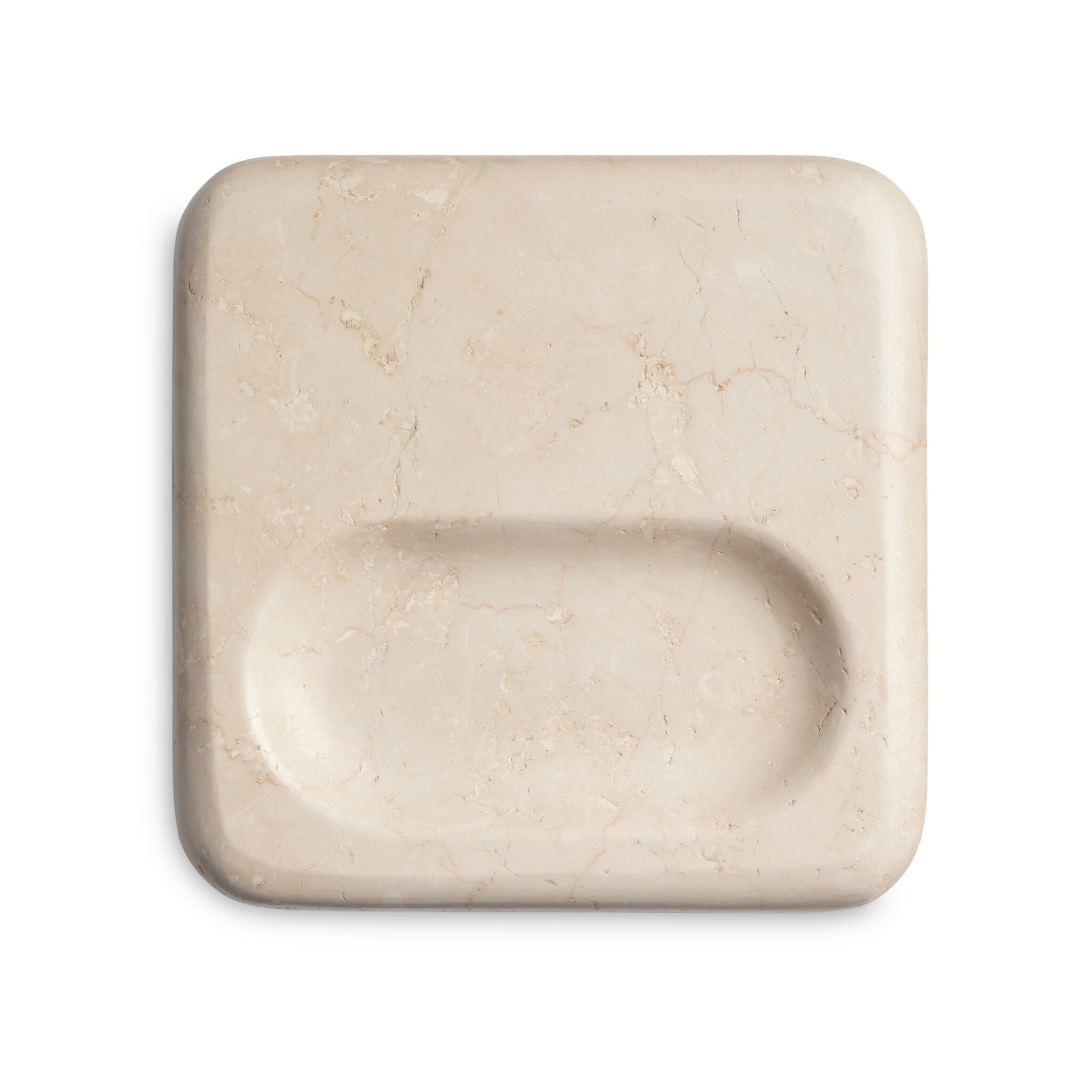 Four Hands Rossi Catchall — Cream Marble