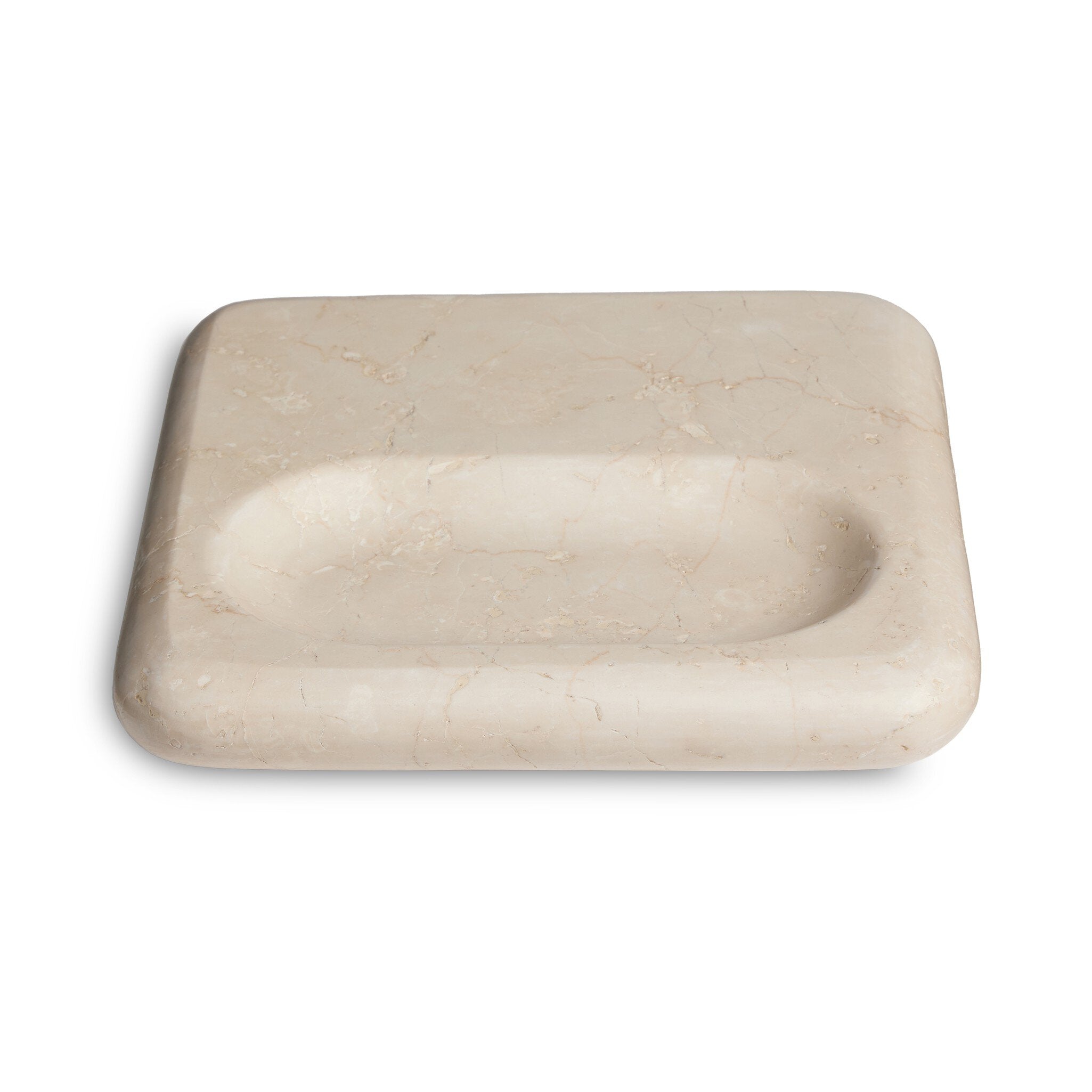 Four Hands Rossi Catchall — Cream Marble