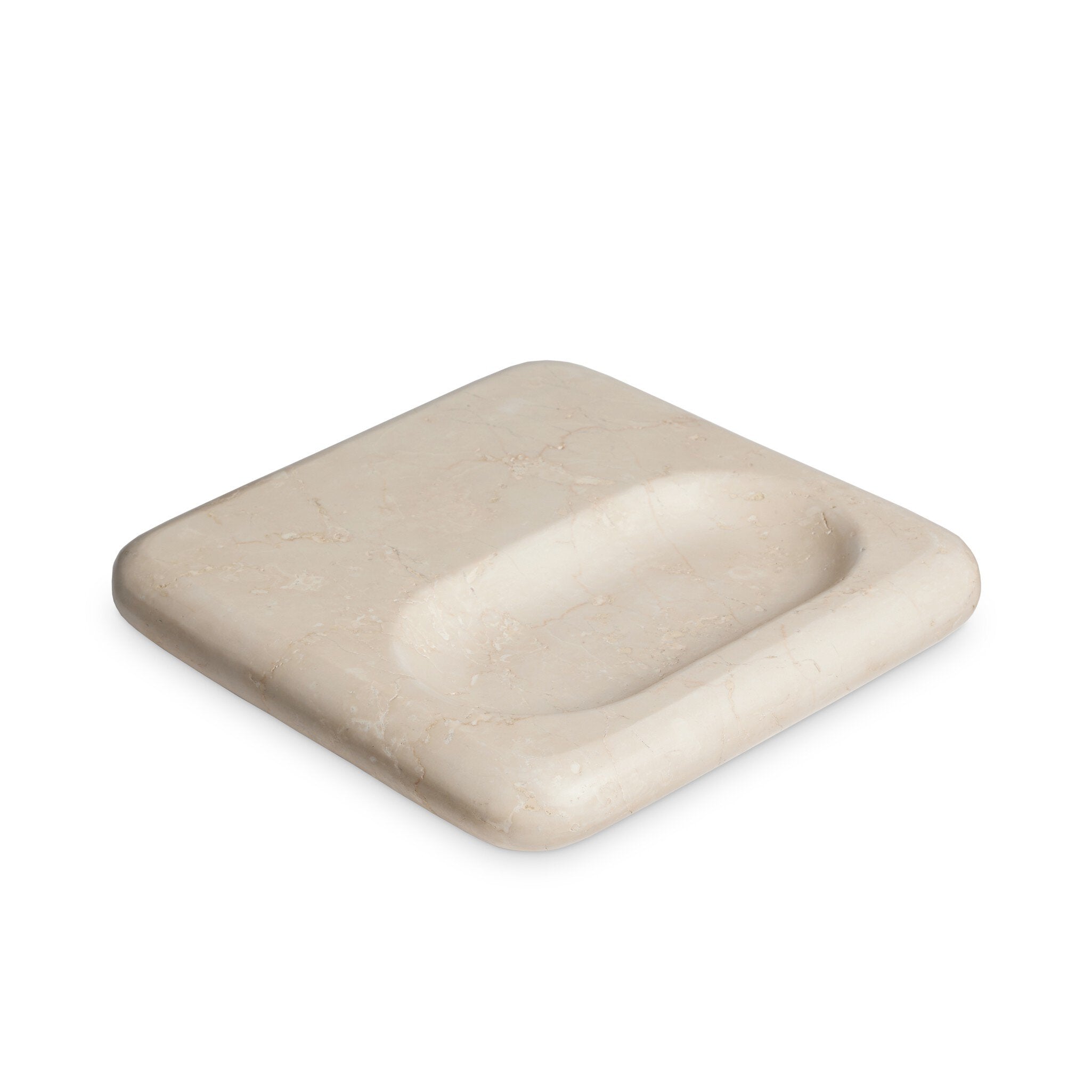 Four Hands Rossi Catchall — Cream Marble
