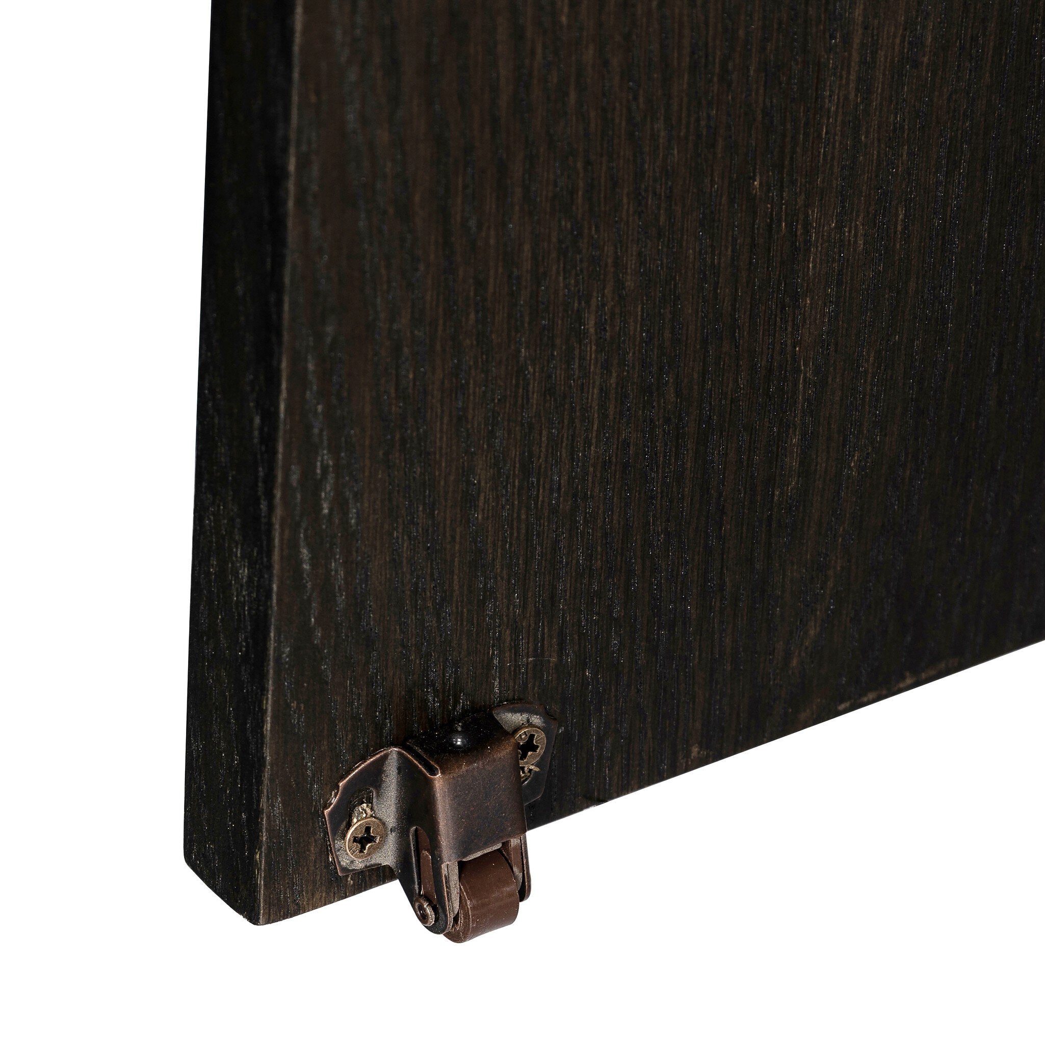 Four Hands Renaud 3-Door Cabinet — Charcoal Oak-Charcoal Oak Veneer