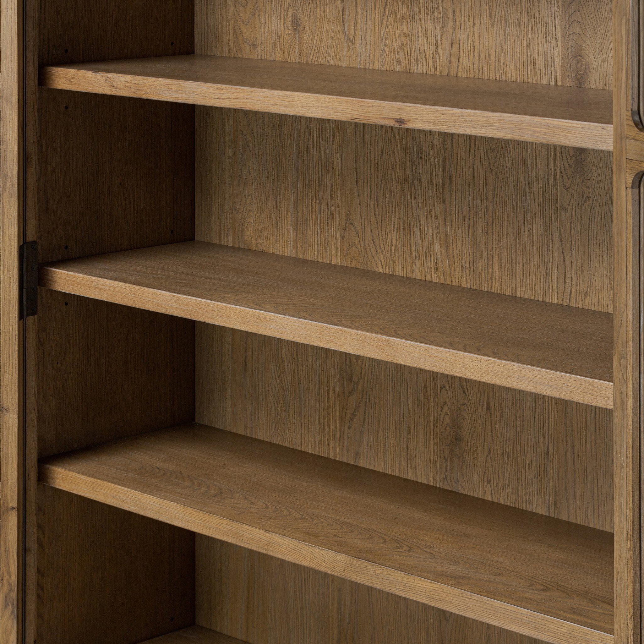 Four Hands Dawes Cabinet — Weathered Oak-Weathered Oak Veneer-Aged Bronze