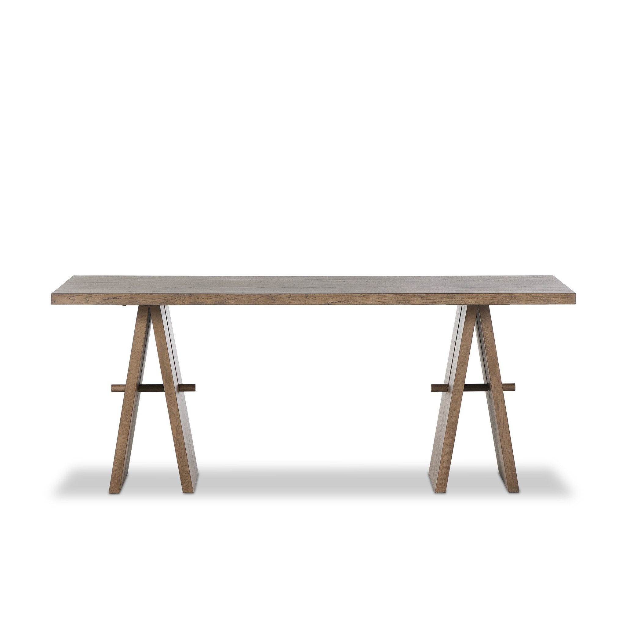 Four Hands Wylie Desk — Rustic Grey Veneer-Rustic Grey