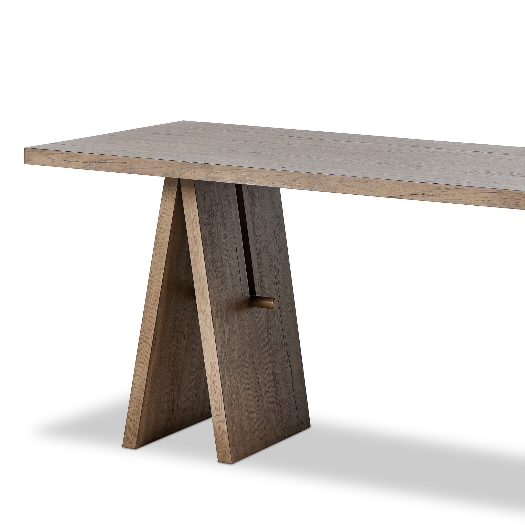 Four Hands Wylie Desk — Rustic Grey Veneer-Rustic Grey