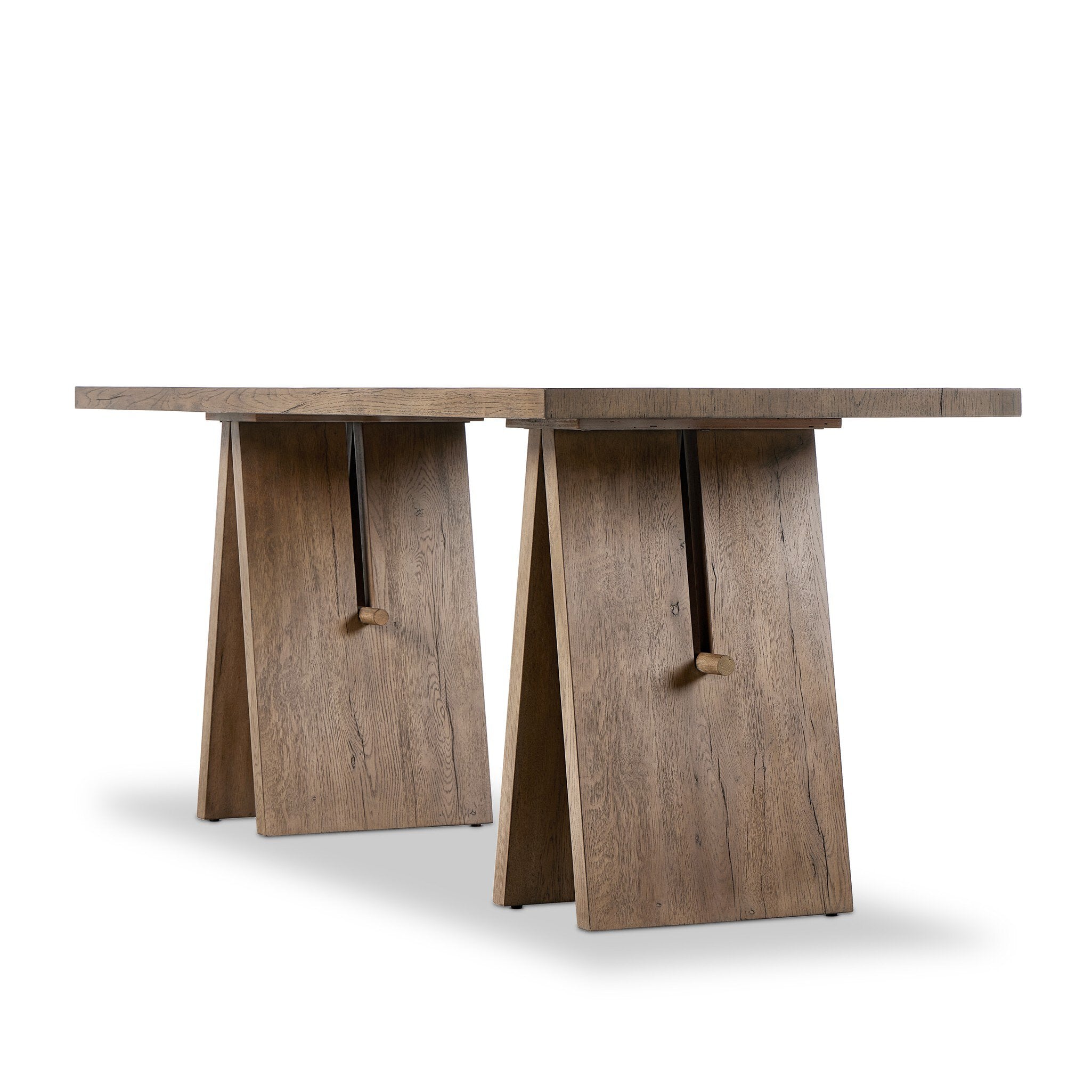 Four Hands Wylie Desk — Rustic Grey Veneer-Rustic Grey