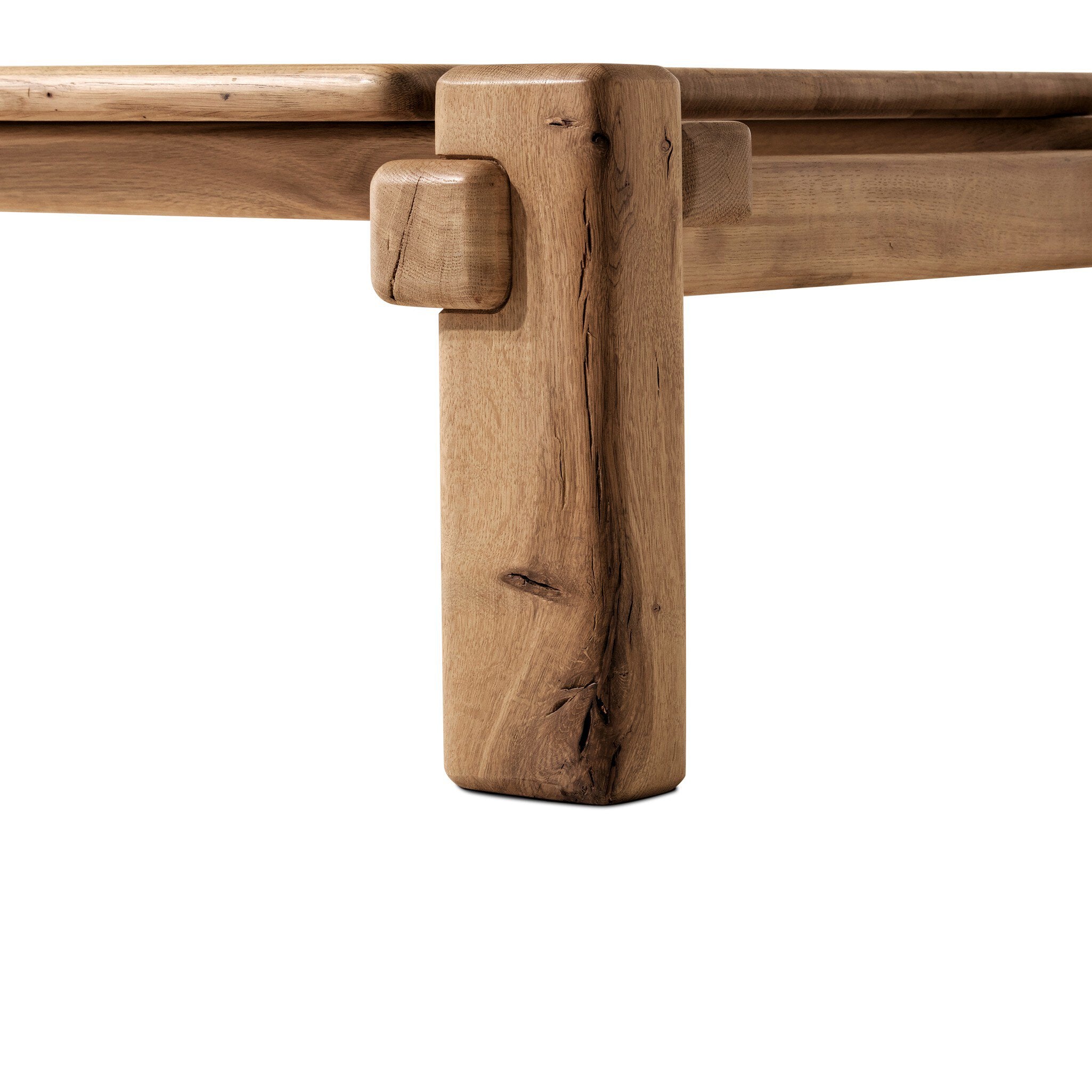 Four Hands Marcia Large Coffee Table — Natural Reclaimed French Oak