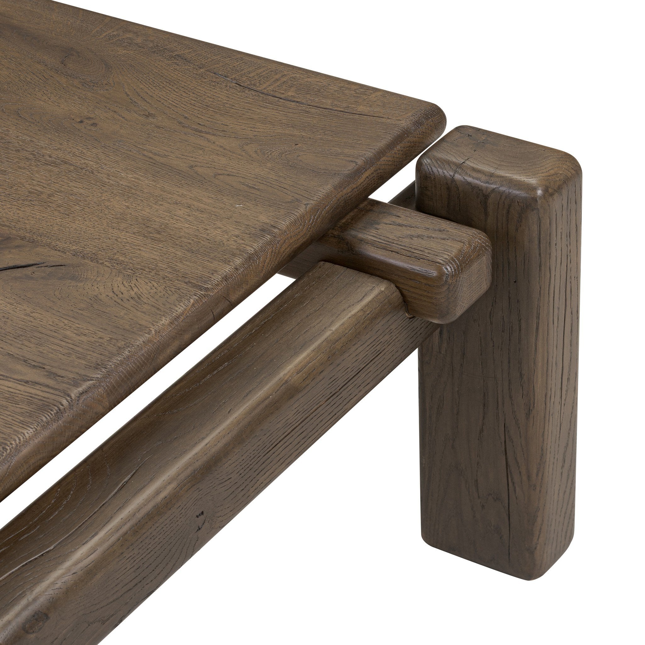 Four Hands Marcia Large Coffee Table — Grey Reclaimed French Oak