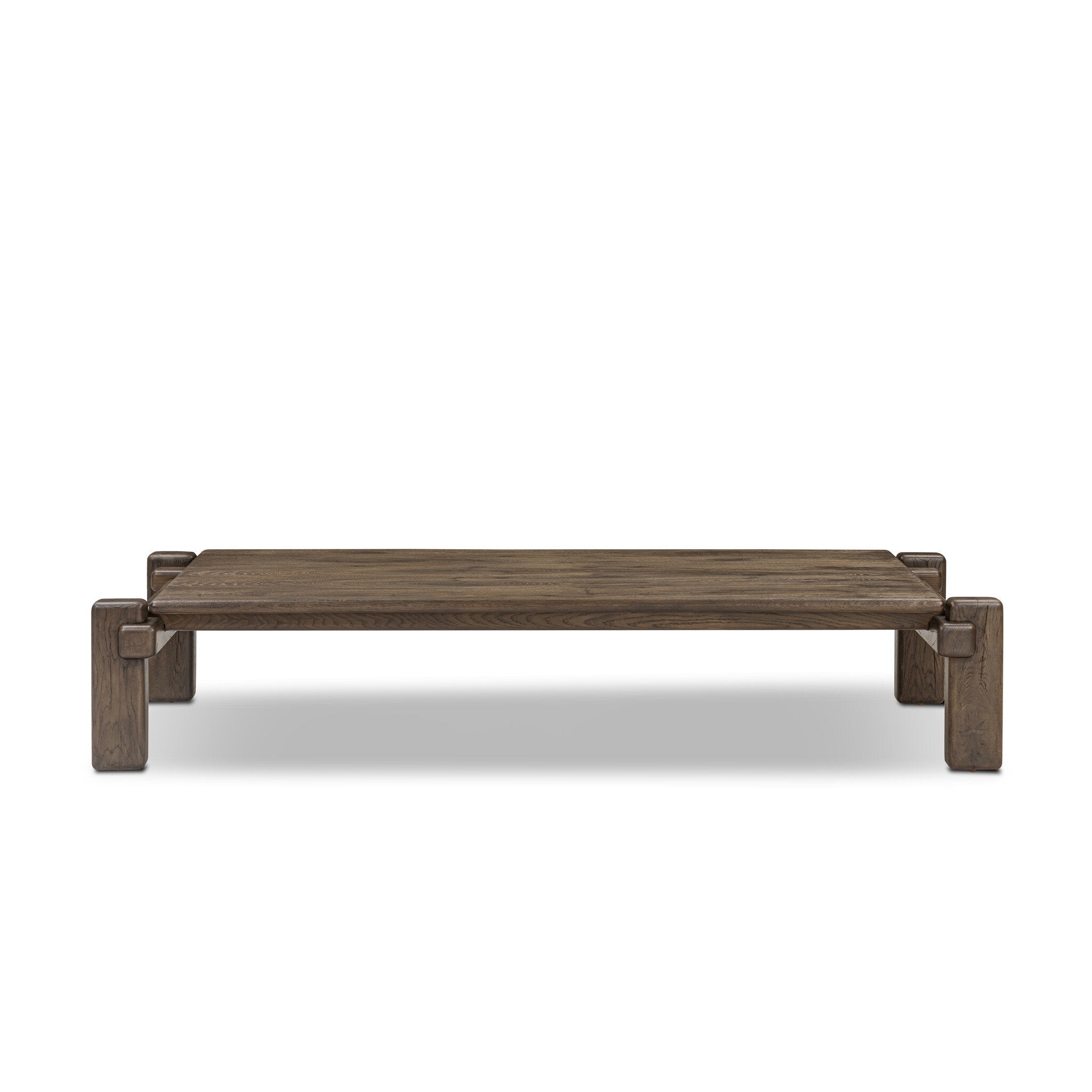 Four Hands Marcia Large Coffee Table — Grey Reclaimed French Oak