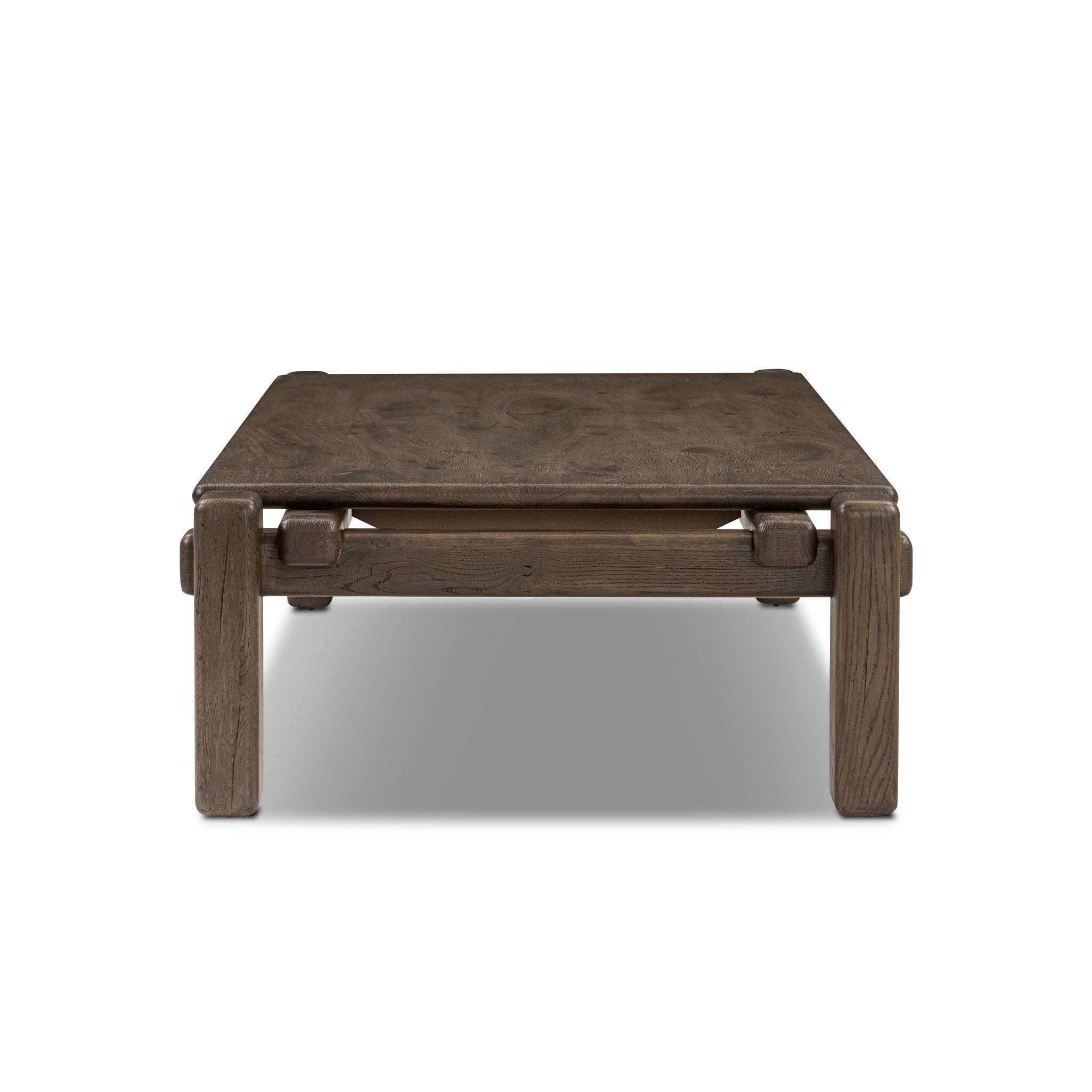 Four Hands Marcia Large Coffee Table — Grey Reclaimed French Oak