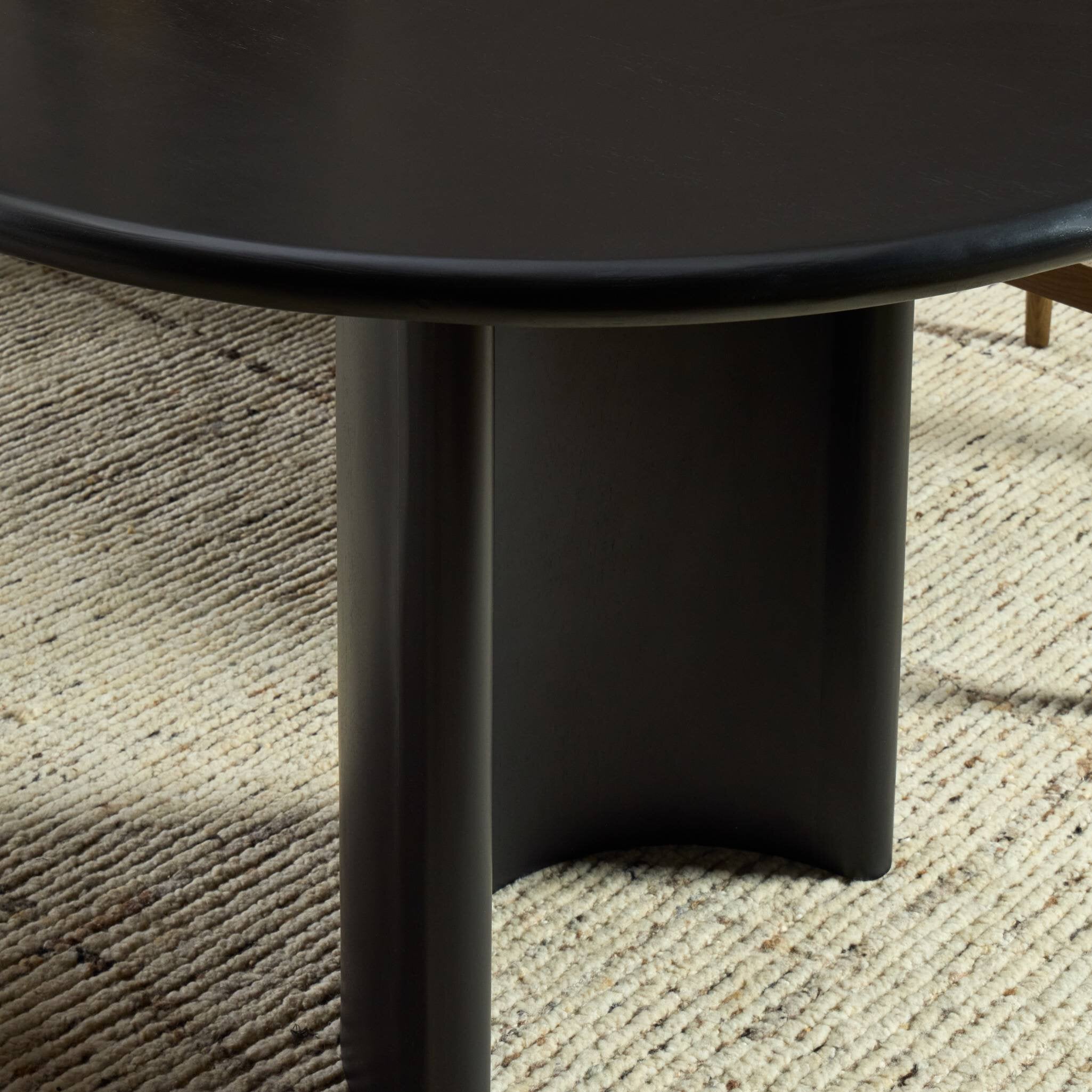 Four Hands Paden Dining Table — Aged Black Acacia-Aged Black Acacia Solid