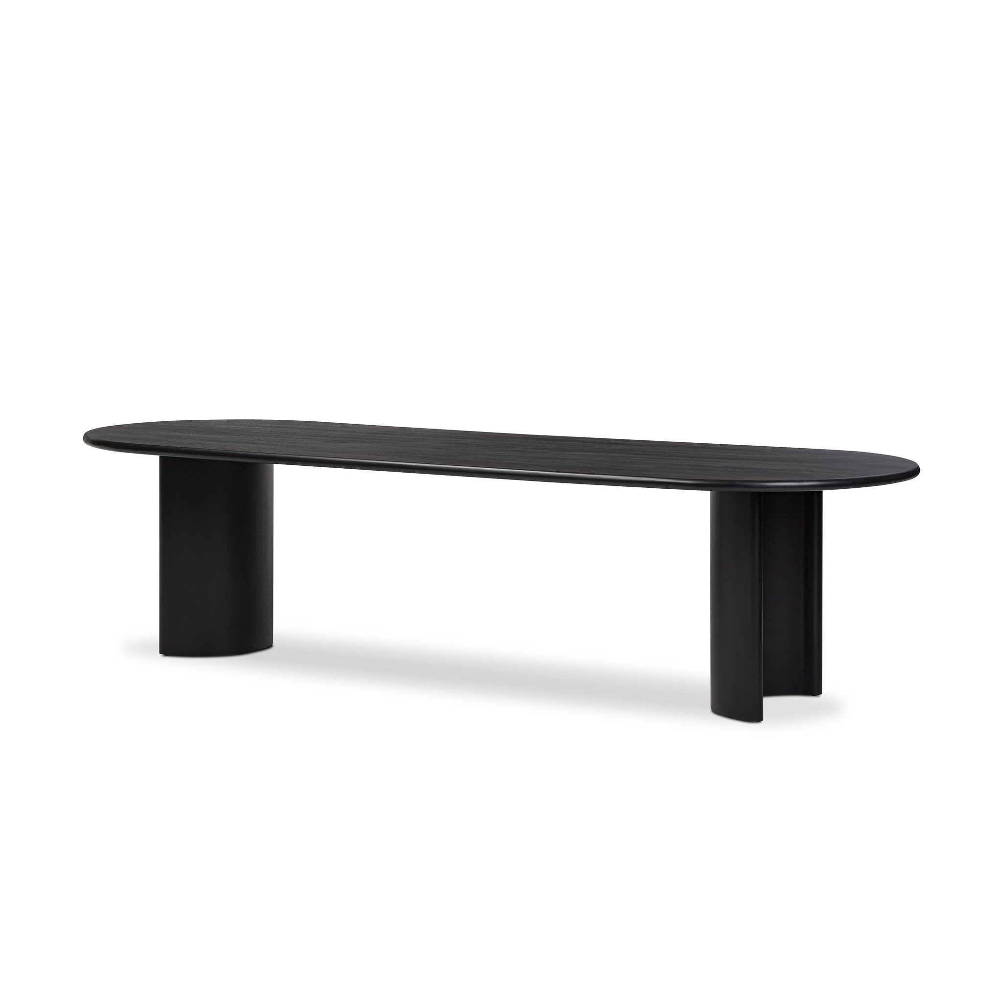 Four Hands Paden Dining Table — Aged Black Acacia-Aged Black Acacia Solid