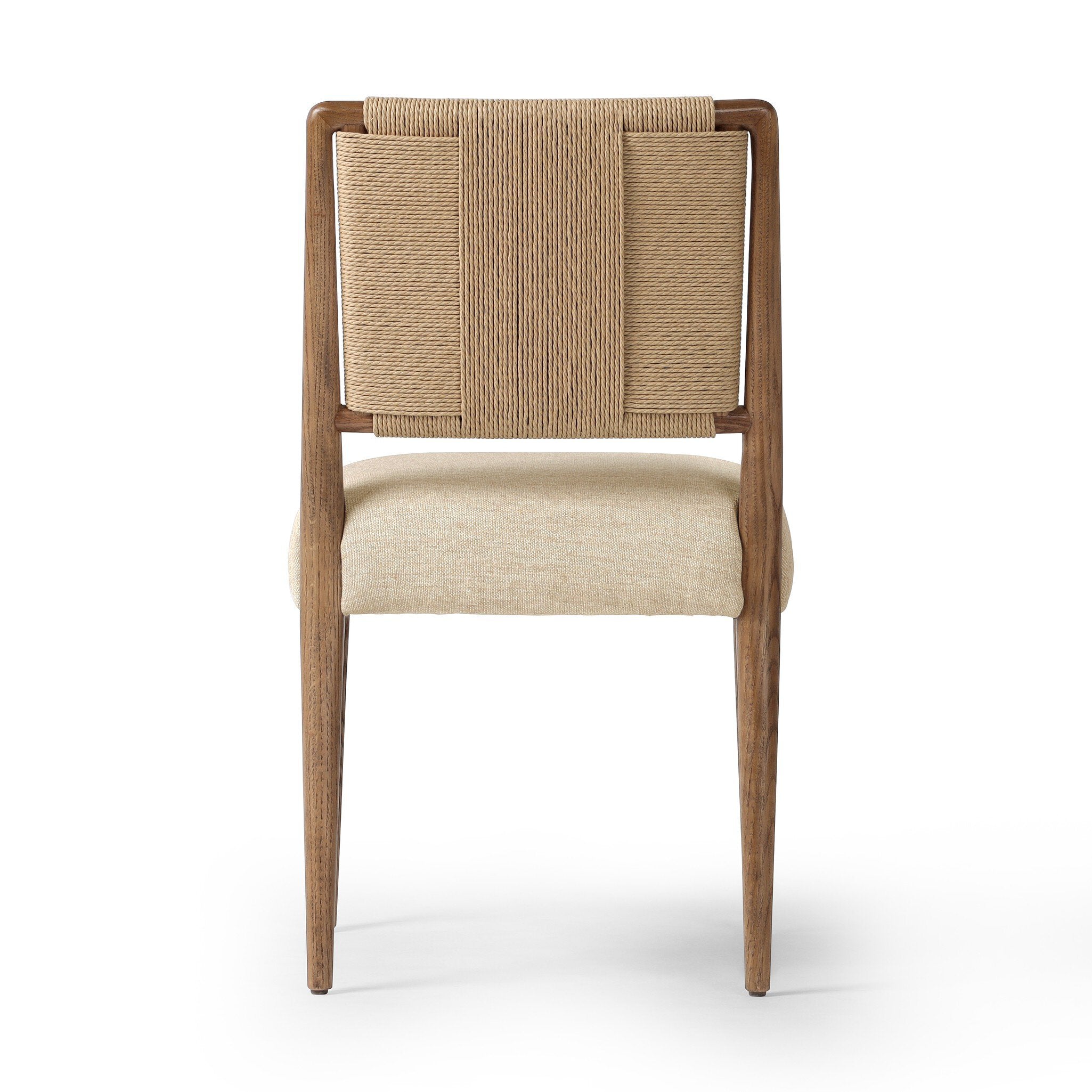 Four Hands Rothler Dining Chair — Alcala Wheat-Tan Ash-Double Twisted Paper Cord