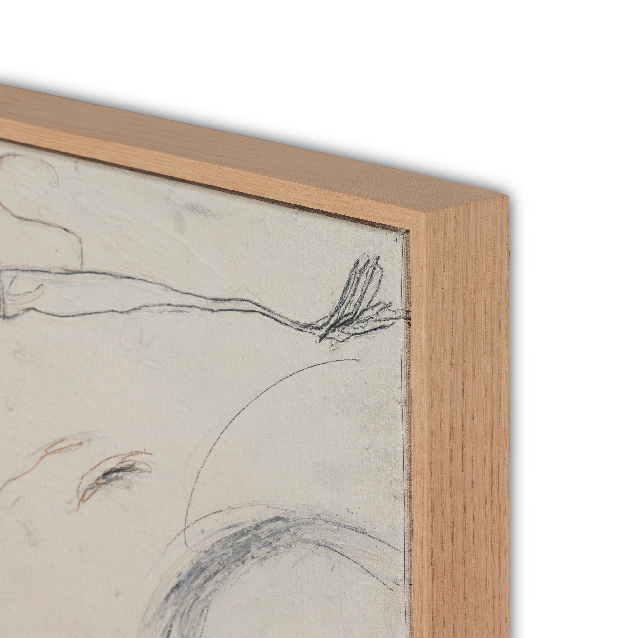 Four Hands Examination Of The Rose by Tyler Guinn — 242757-001 - 60.0x40.5-Vertical Grain White Oak Floater-Oversized