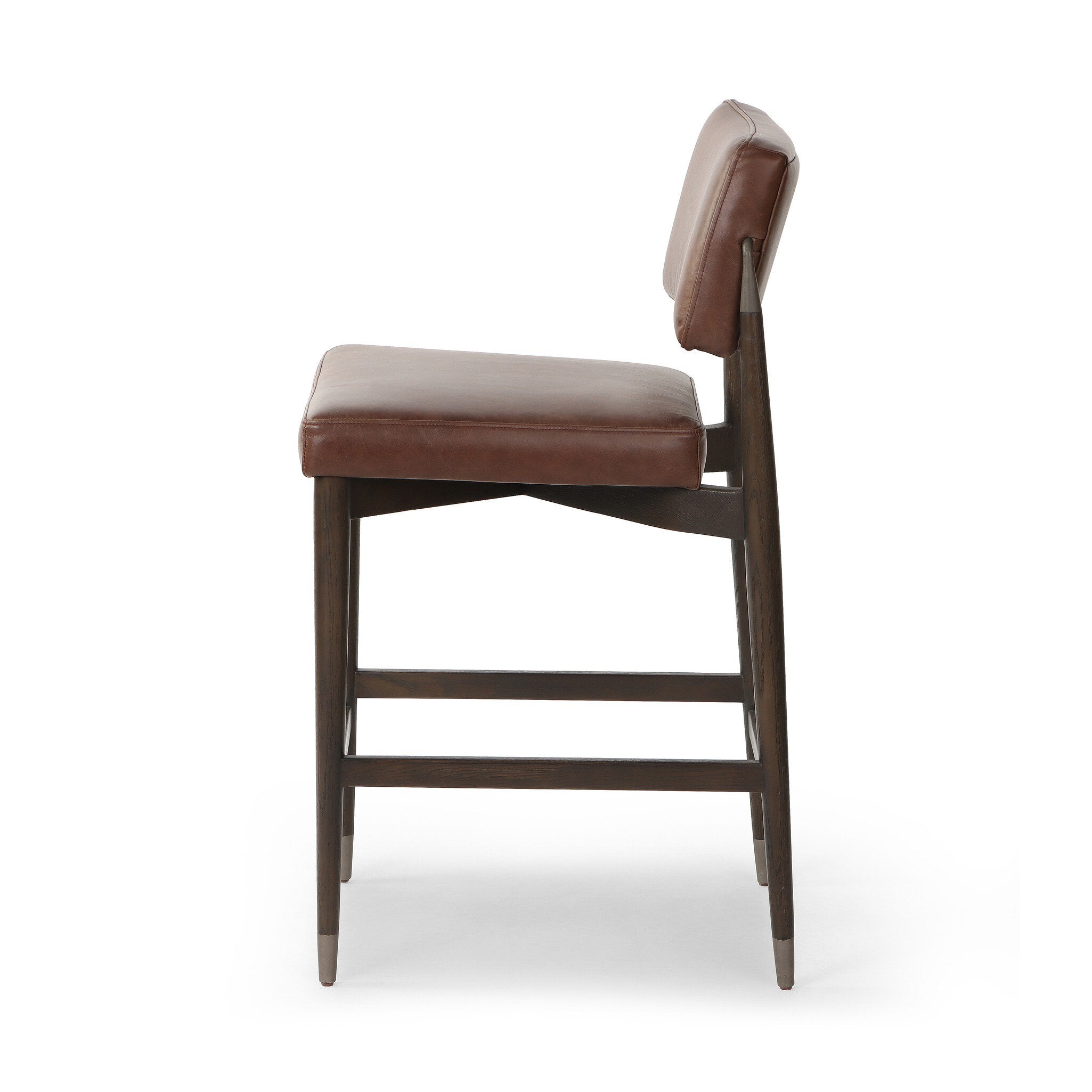 Four Hands Anton Bar + Counter Stool — Havana Brown-Burnt Oak-Raw Iron-Counter