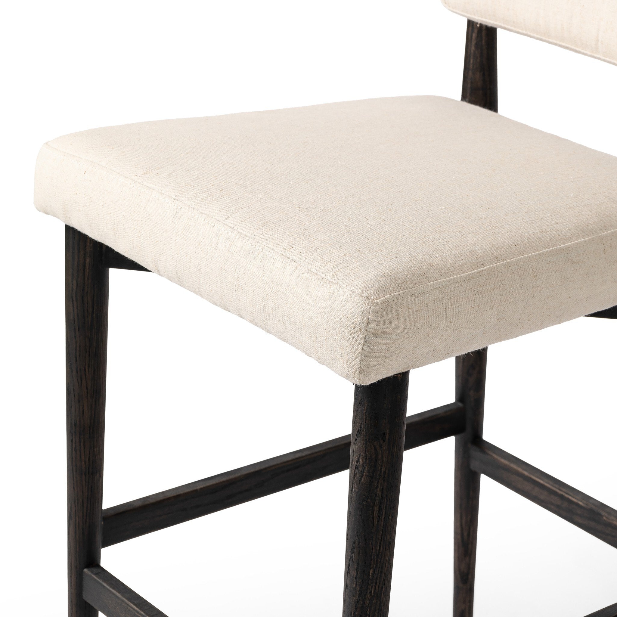 Four Hands Anton Bar + Counter Stool — Savile Flax-Black Wash-Raw Iron-Bar