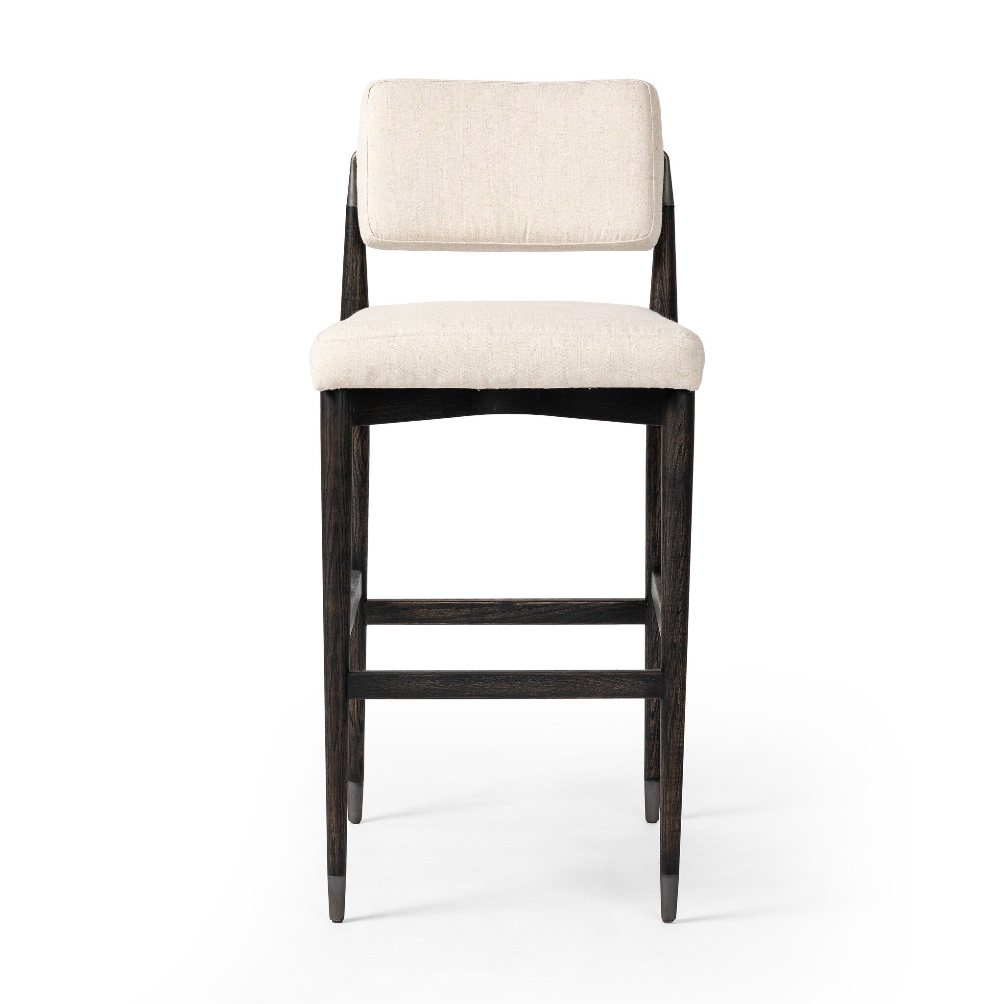 Four Hands Anton Bar + Counter Stool — Savile Flax-Black Wash-Raw Iron-Bar