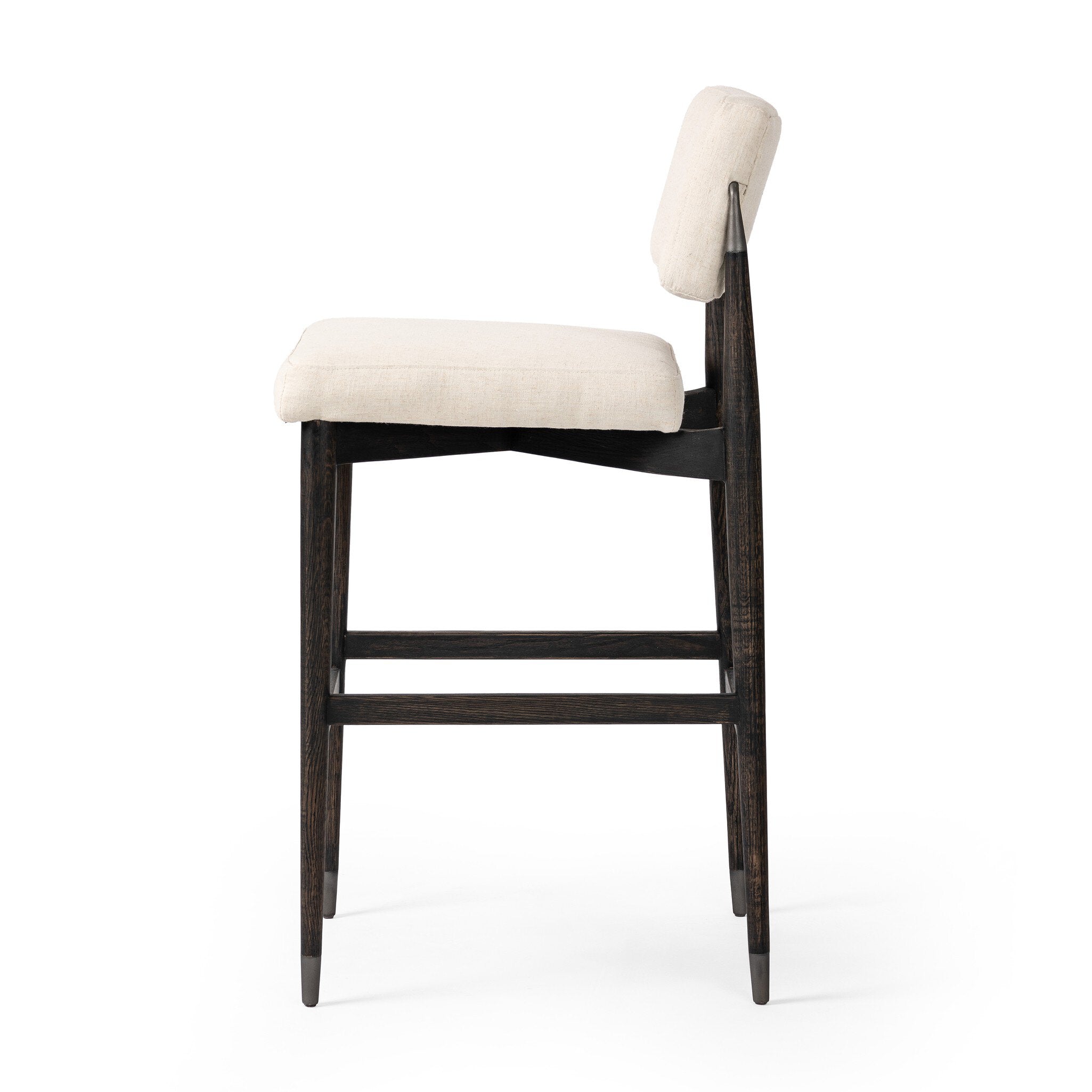 Four Hands Anton Bar + Counter Stool — Savile Flax-Black Wash-Raw Iron-Bar