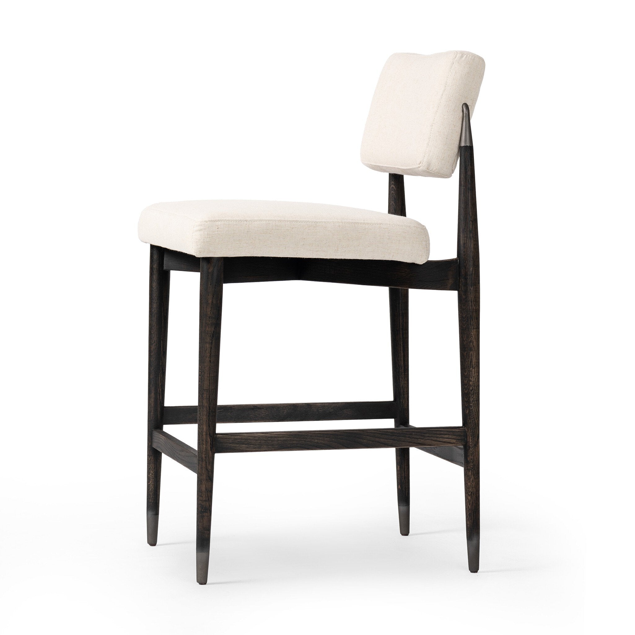 Four Hands Anton Bar + Counter Stool — Savile Flax-Black Wash-Raw Iron-Counter
