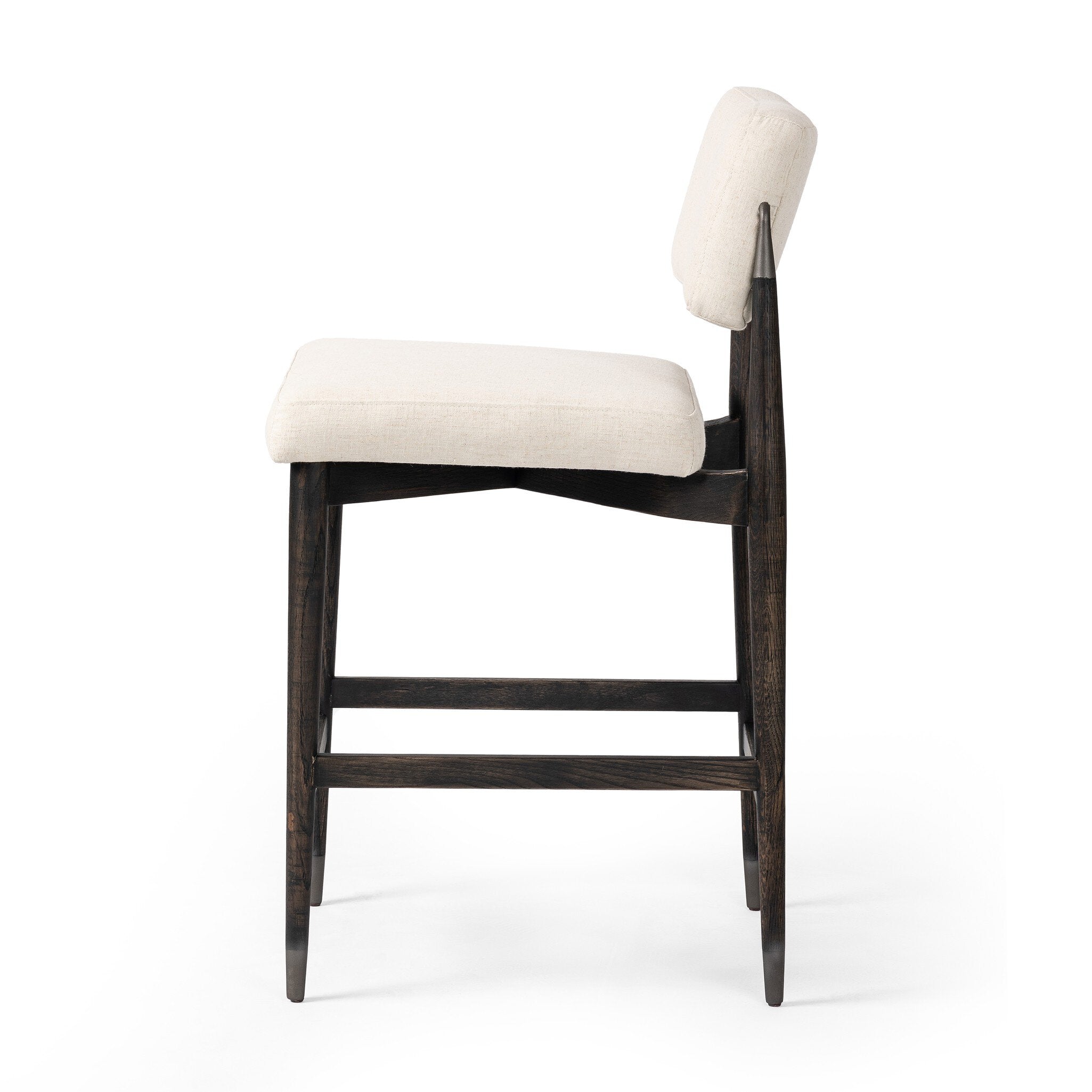 Four Hands Anton Bar + Counter Stool — Savile Flax-Black Wash-Raw Iron-Counter