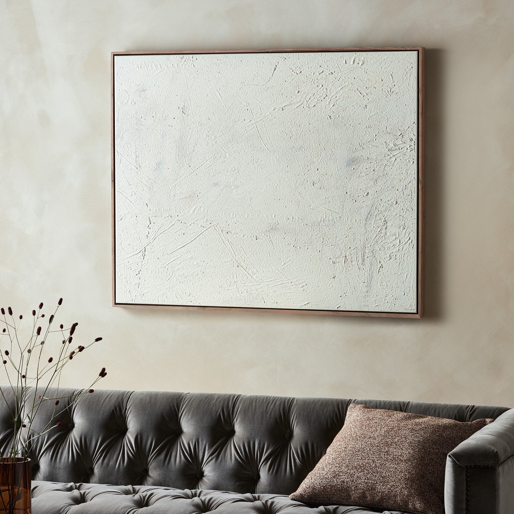 Four Hands Notes In The Fog No. 1 by Tyler Guinn — 242776-004 - 60.0x48.0-Rustic Walnut Floater-Oversized
