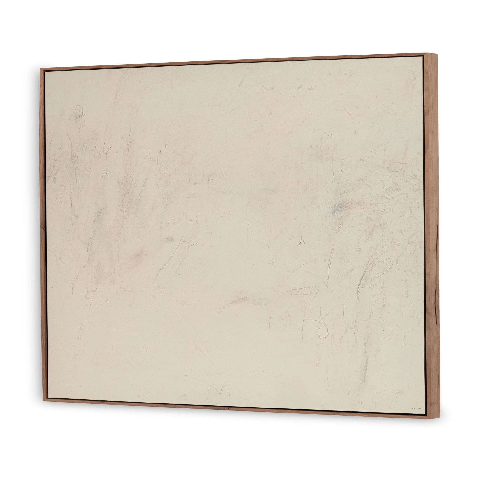 Four Hands Notes In The Fog No. 1 by Tyler Guinn — 242776-004 - 60.0x48.0-Rustic Walnut Floater-Oversized