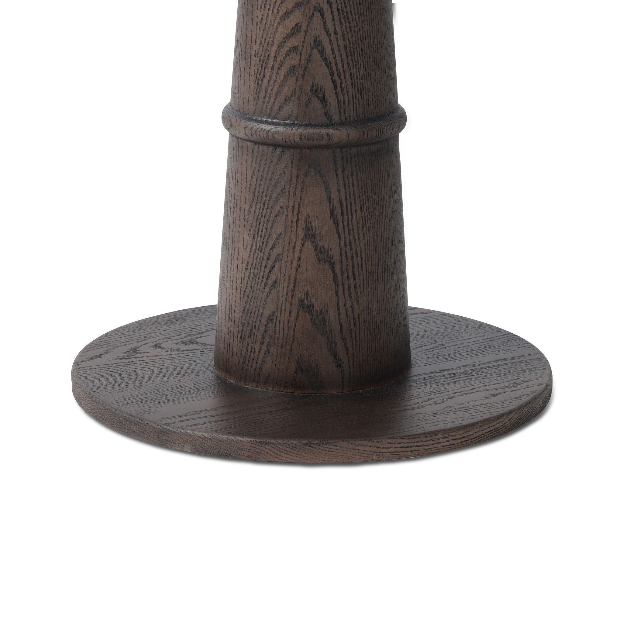 Four Hands Goetz Bar + Counter Table — Brown Ash-Honed White Marble-Counter