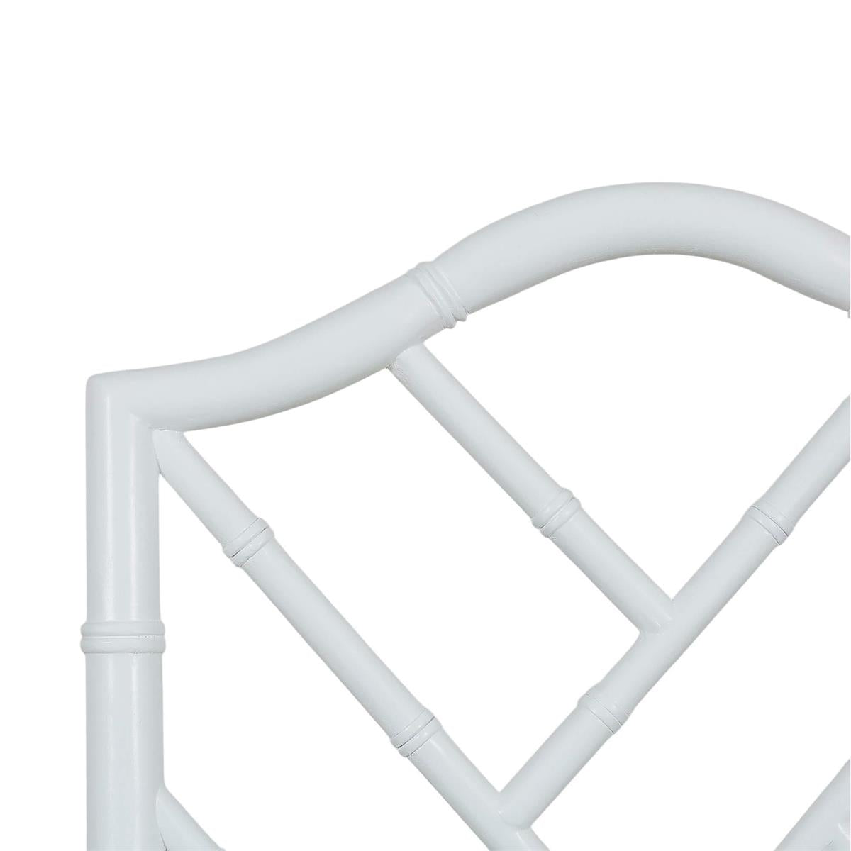 Bramble Martinique Bamboo Dining Chair — True White * / Willow Green Velvet