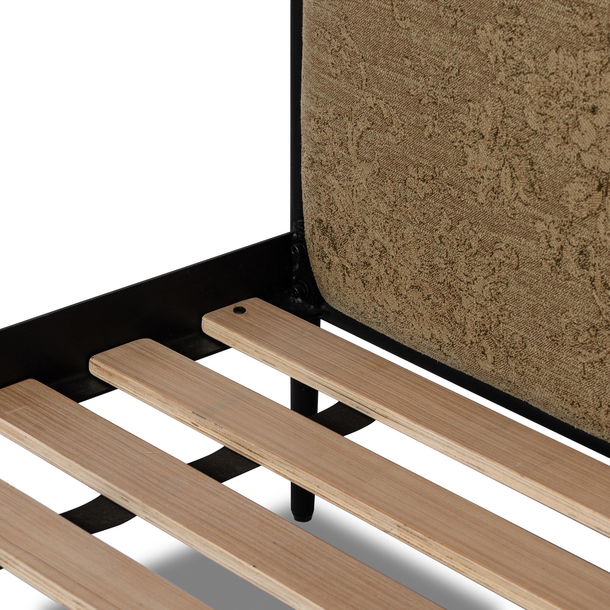 Four Hands Xander Bed — Fallingbrook Cafe-Textured Black Iron-King