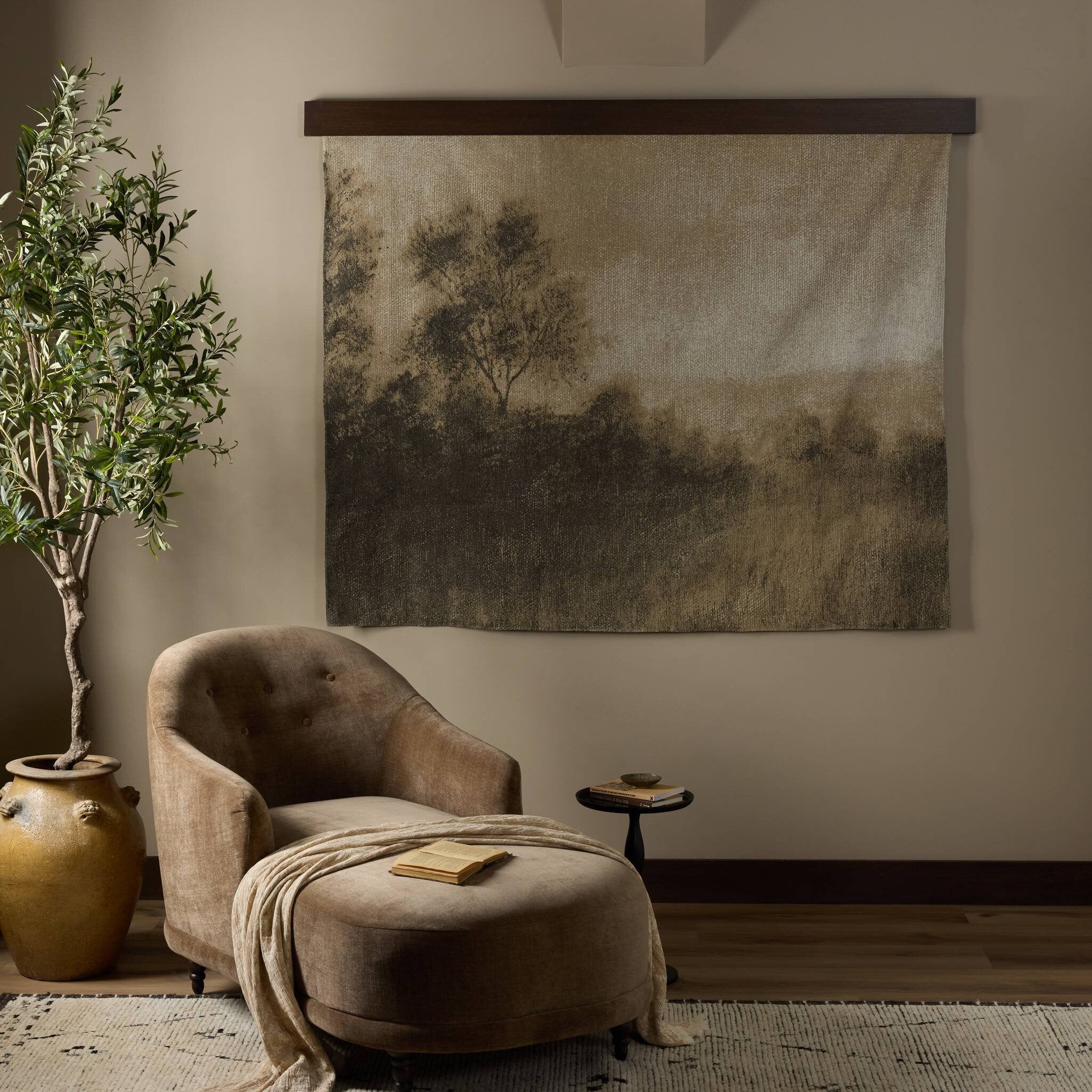 Four Hands Hillside Haze by Aileen Fitzgerald — Red Brown Oak-Hillside Haze