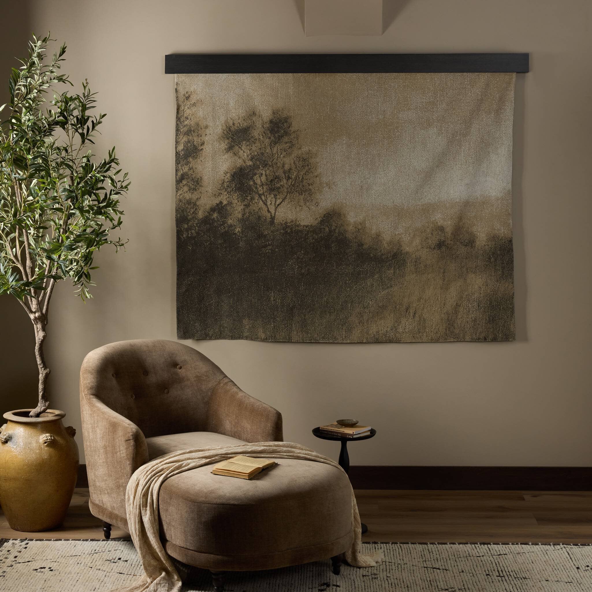 Four Hands Hillside Haze by Aileen Fitzgerald — Smoked Black-Hillside Haze