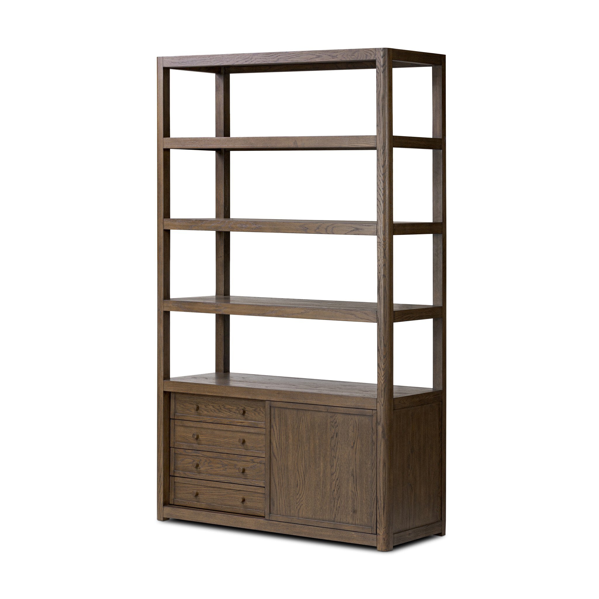 Four Hands Miko Bookcase — Fawn Oak-Fawn Oak Veneer