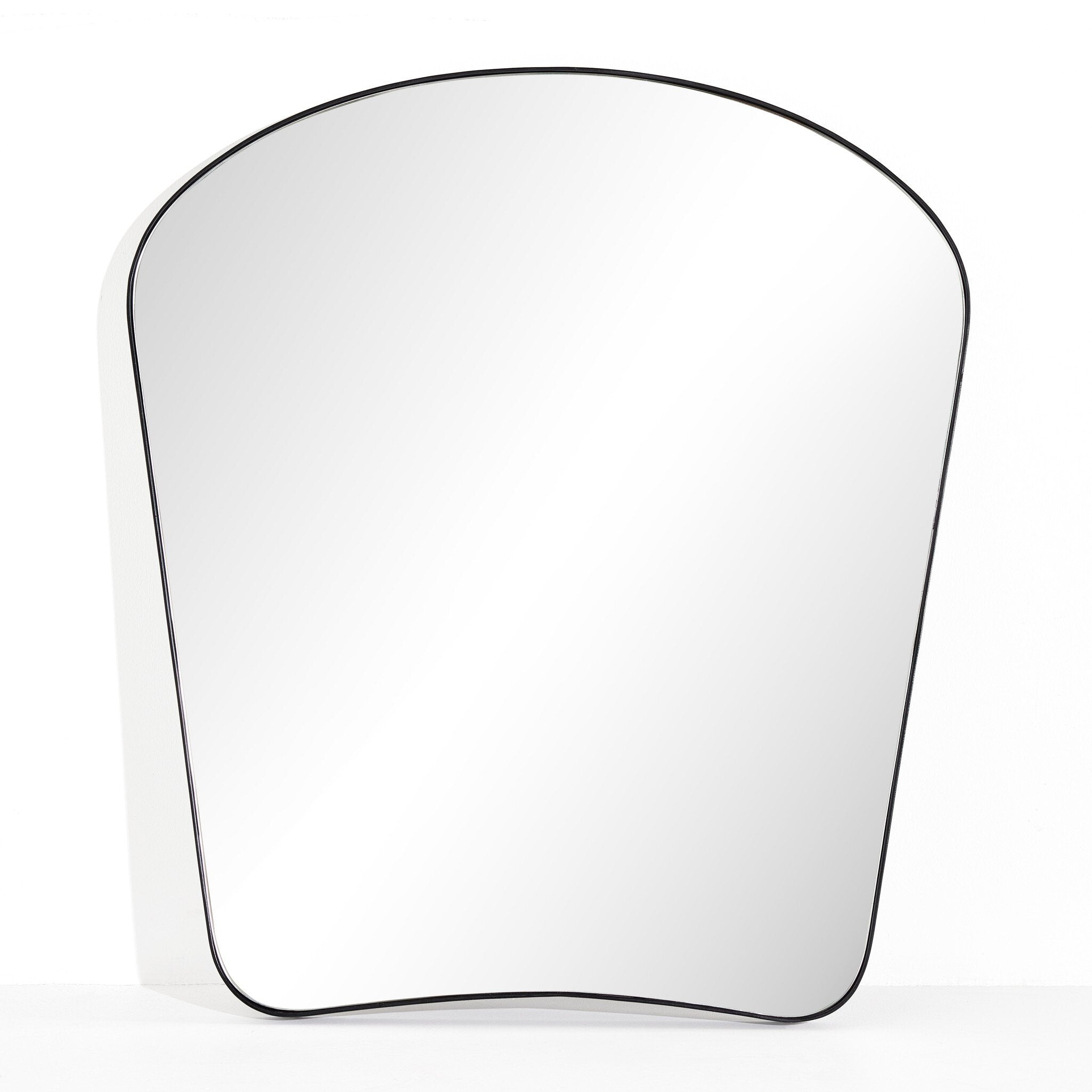Four Hands Merona Mantel Mirror — Iron Matte Black
