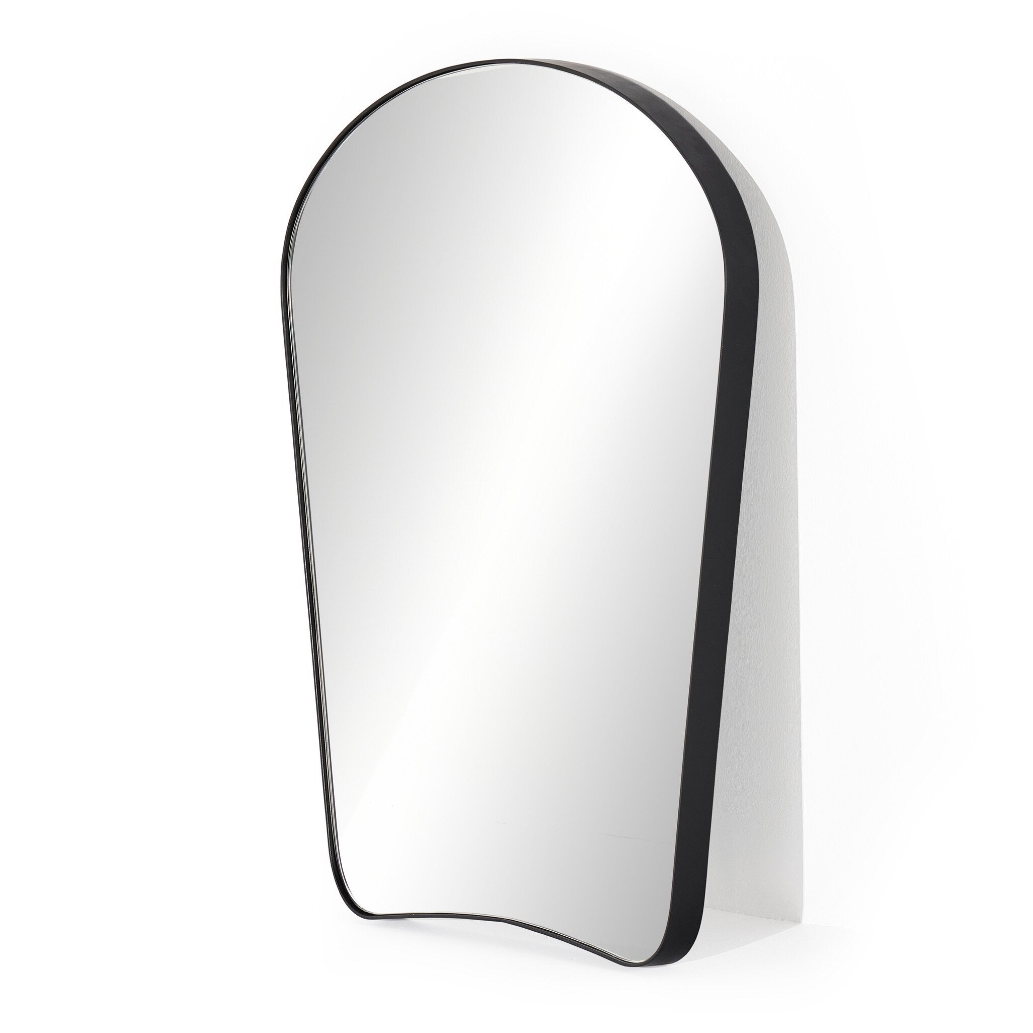Four Hands Merona Mantel Mirror — Iron Matte Black