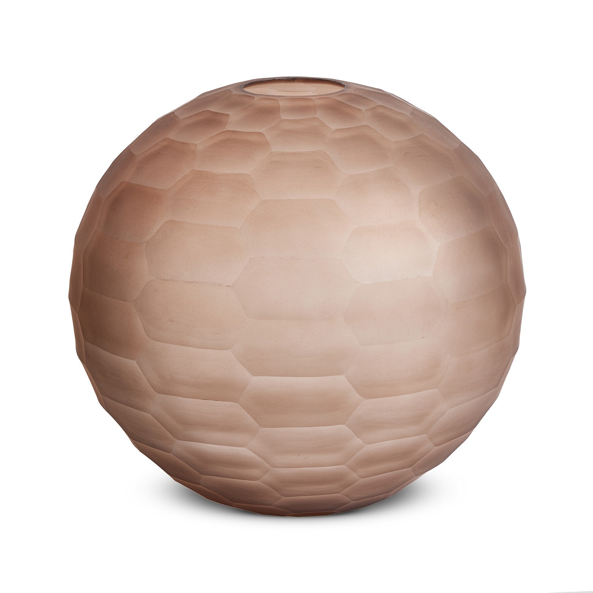 Four Hands Textured Glass Vase — Smoked Textured Glass
