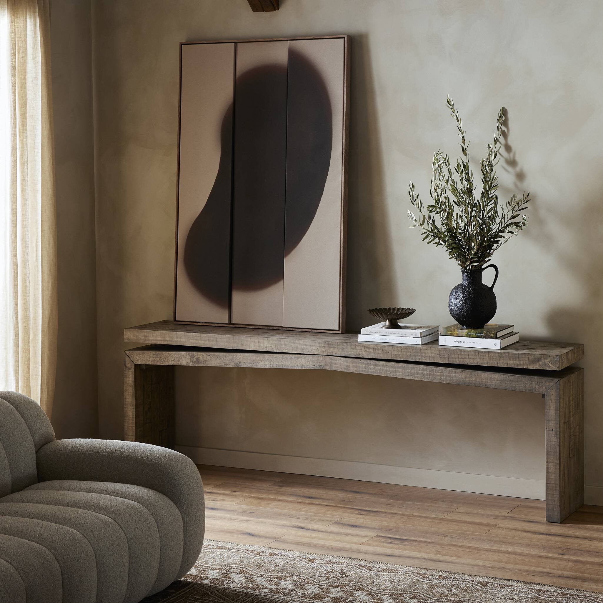 Four Hands Matthes Console Table - 94" — Weathered Wheat