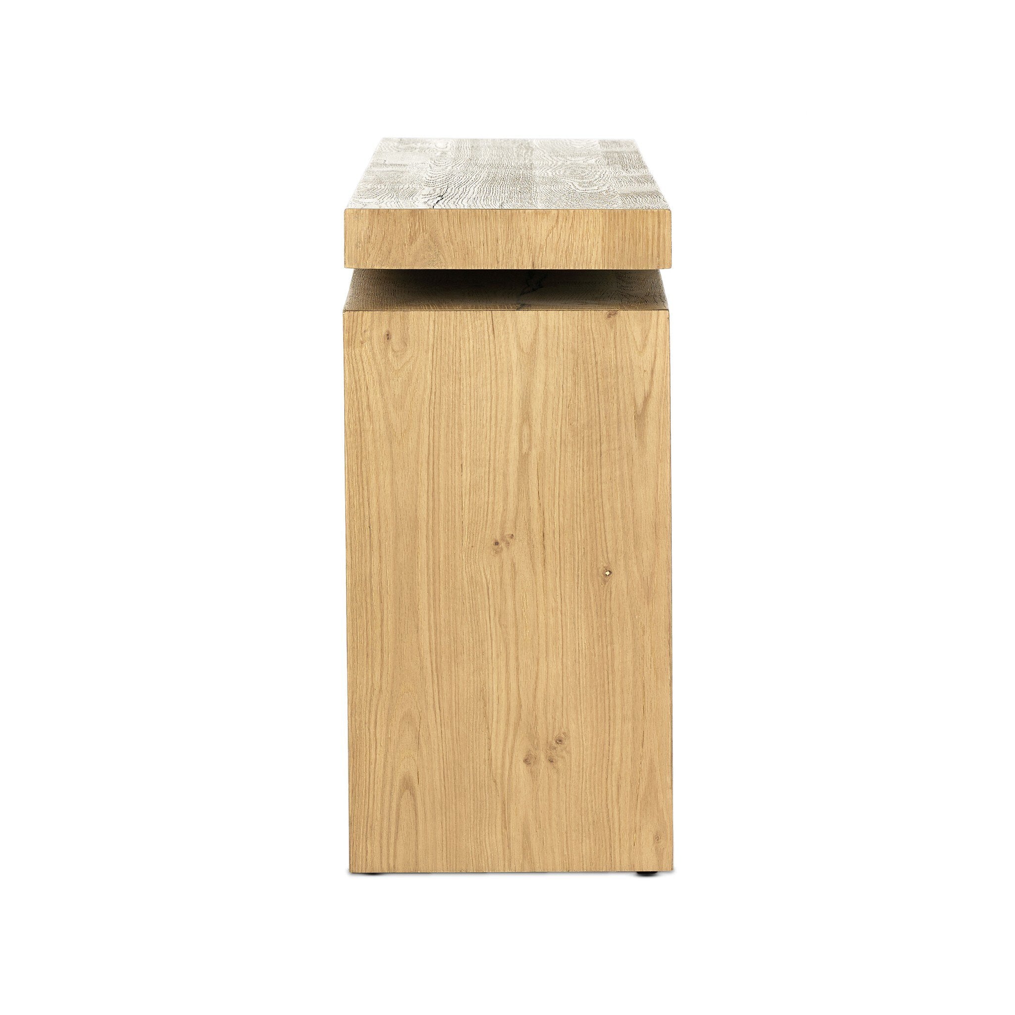Four Hands Matthes Console Table - 94" — Worn Oak Veneer
