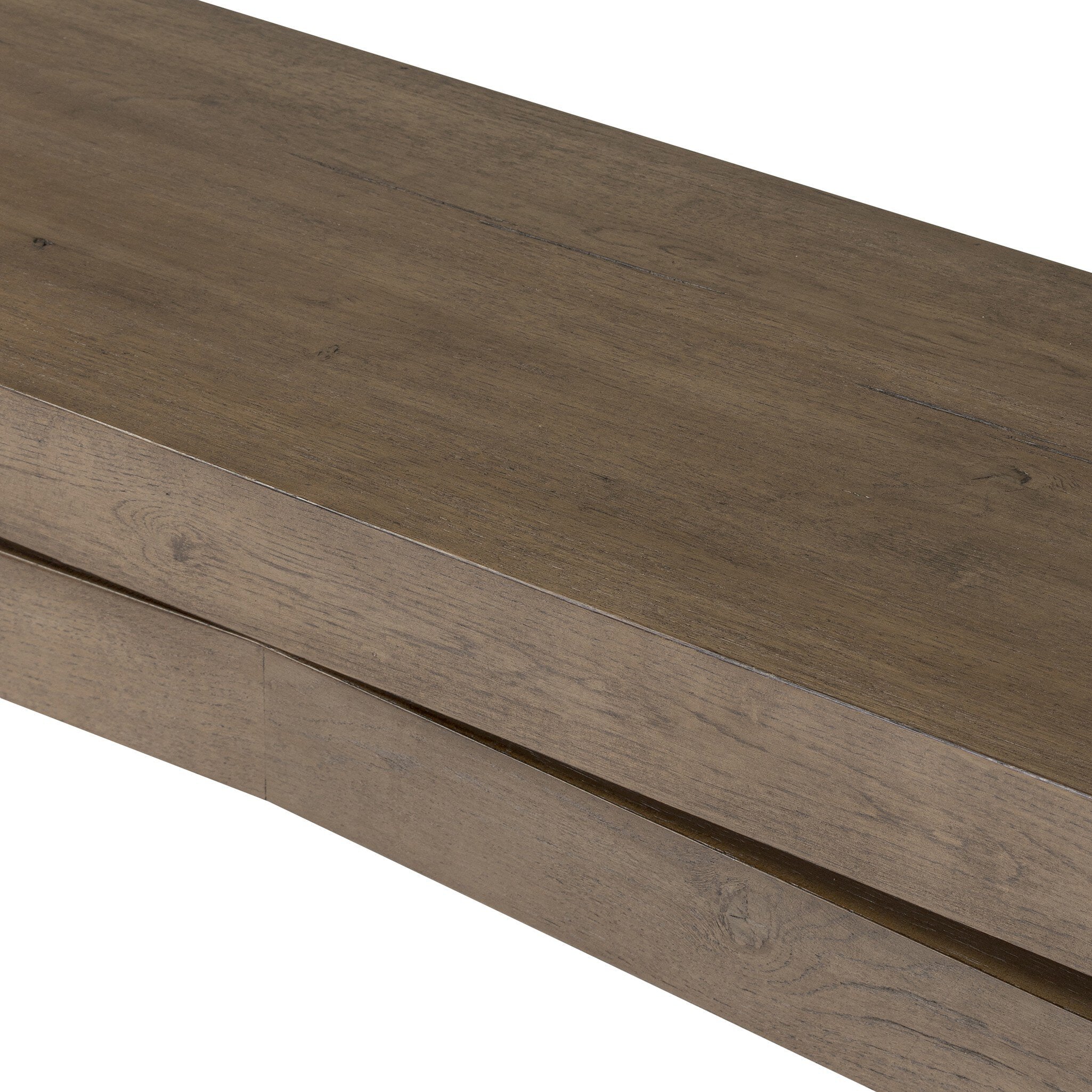 Four Hands Matthes Console Table - 94" — Rustic Grey Veneer