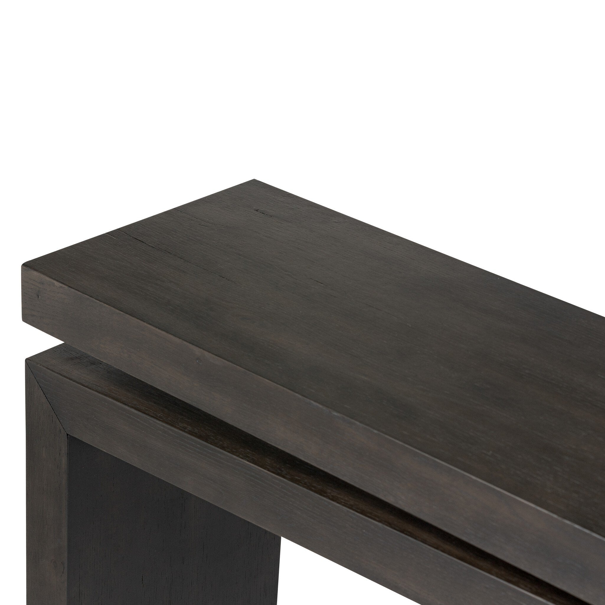 Four Hands Matthes Console Table - 94" — Smoked Black Veneer