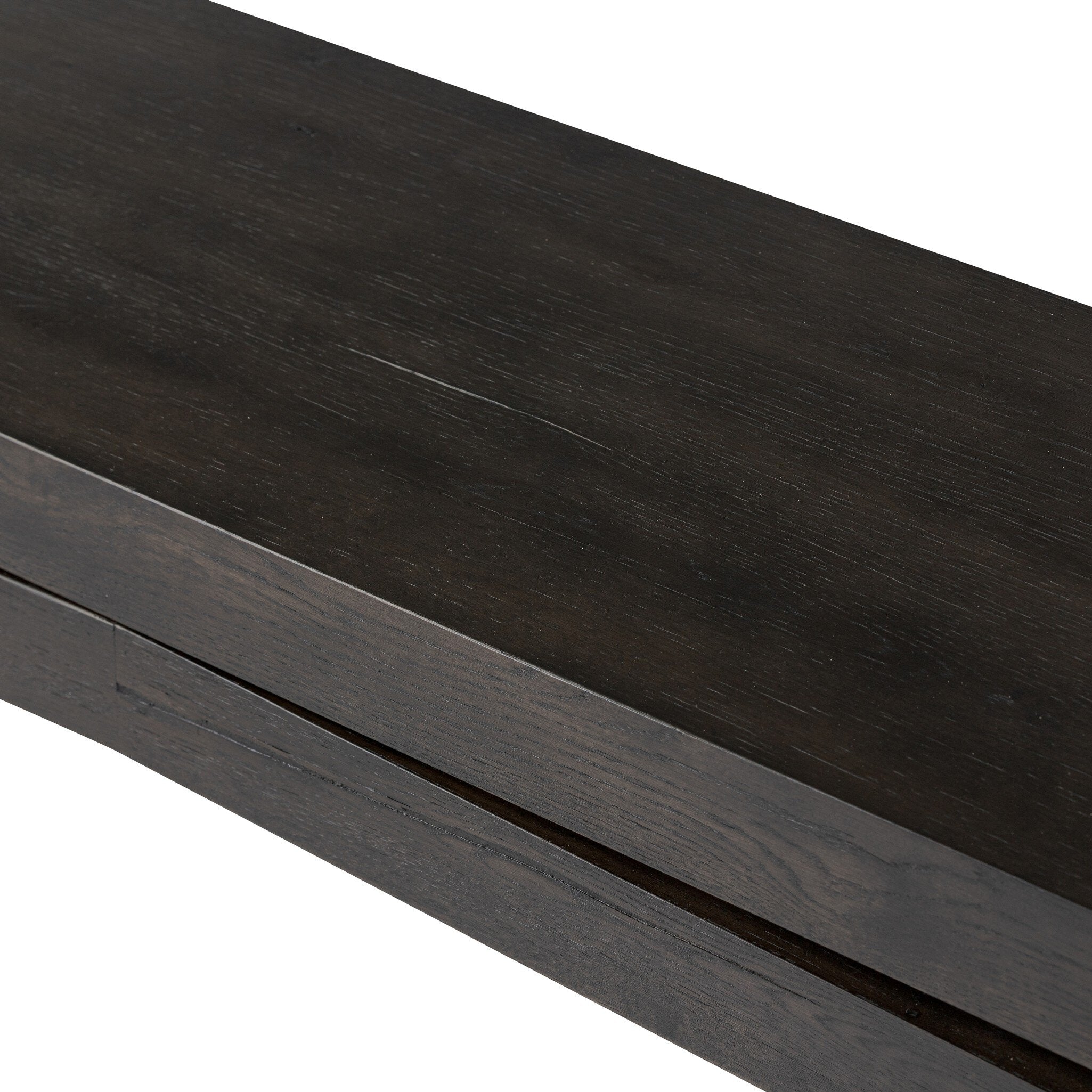 Four Hands Matthes Console Table - 94" — Smoked Black Veneer