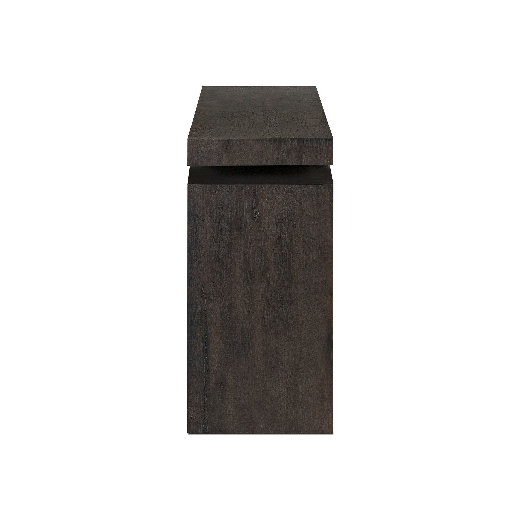 Four Hands Matthes Console Table - 94" — Smoked Black Veneer