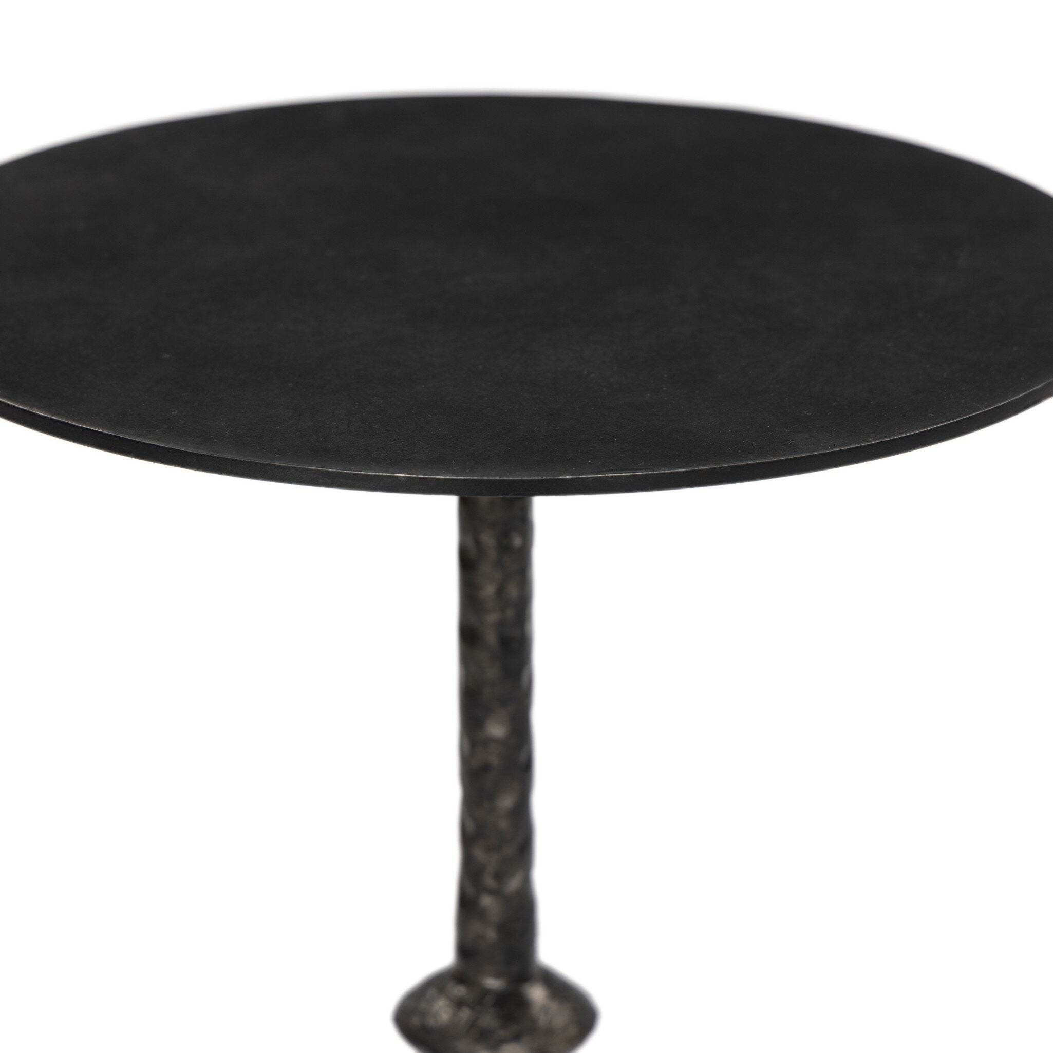 Four Hands Jocelyn End Table — Raw Black Iron