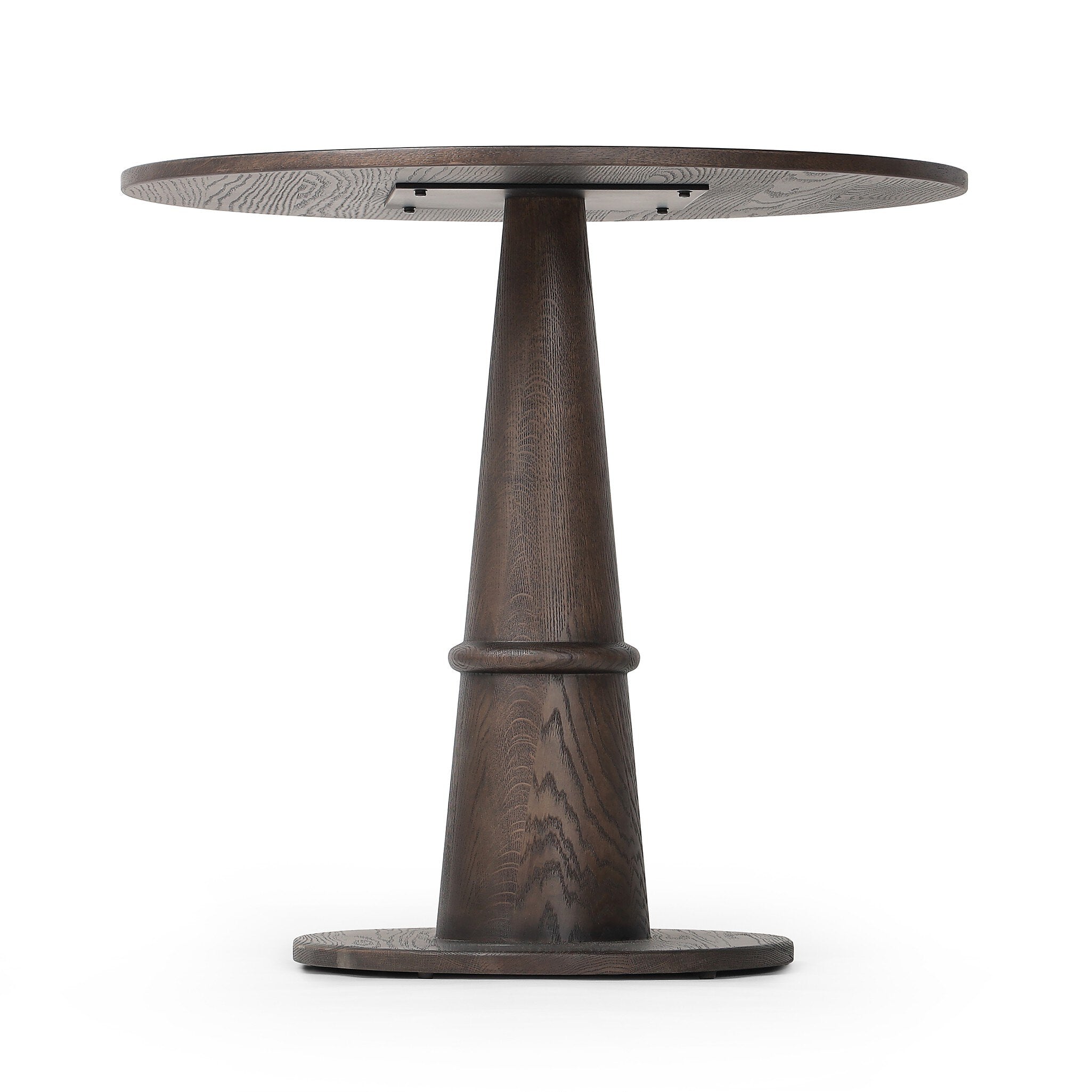 Four Hands Goetz Bistro Table — Brown Ash-Brown Oak Veneer