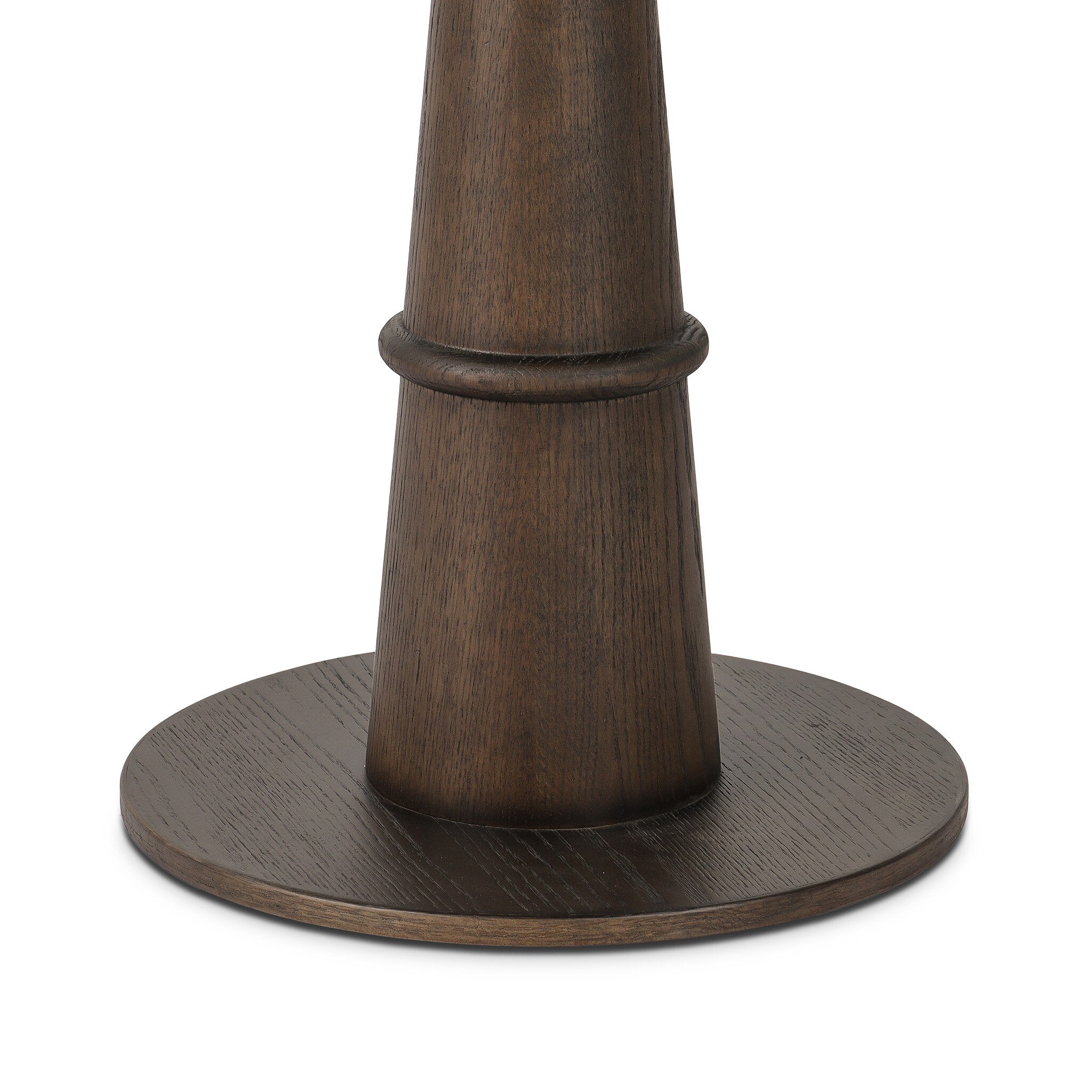 Four Hands Goetz Bistro Table — Warm Grey Marble-Brown Ash