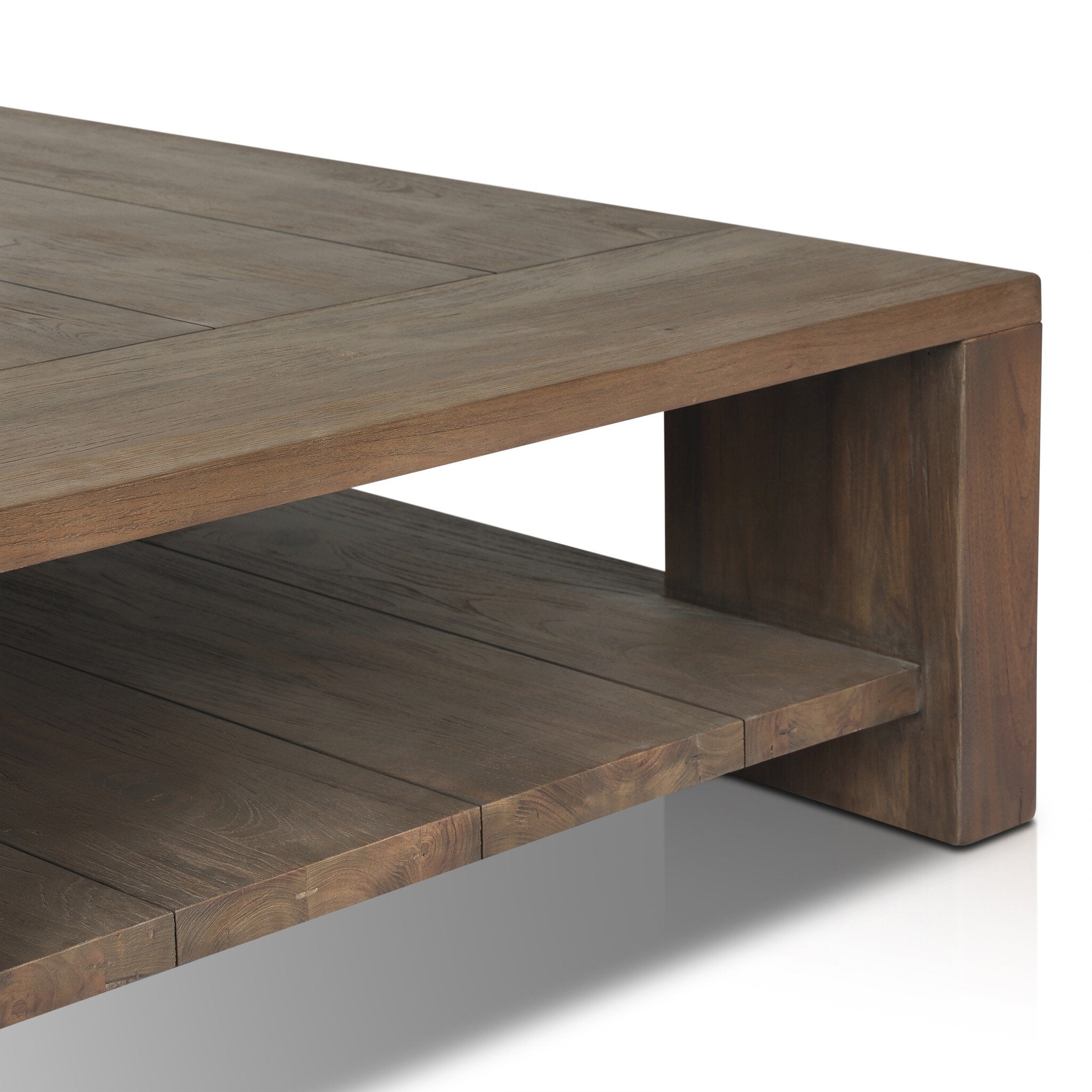 Four Hands Roca Outdoor Coffee Table — Stained Heritage Brown-FSC