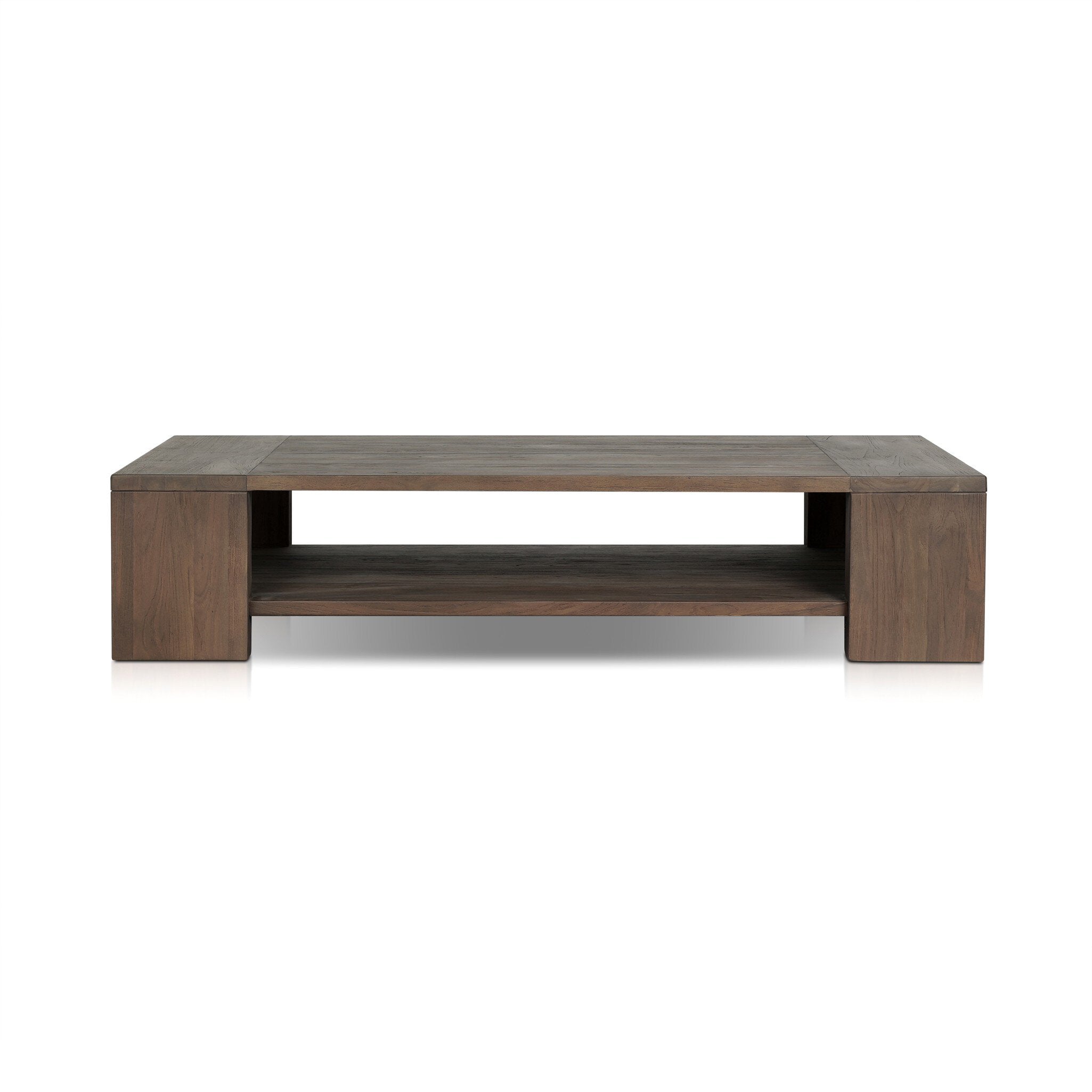 Four Hands Roca Outdoor Coffee Table — Stained Heritage Brown-FSC