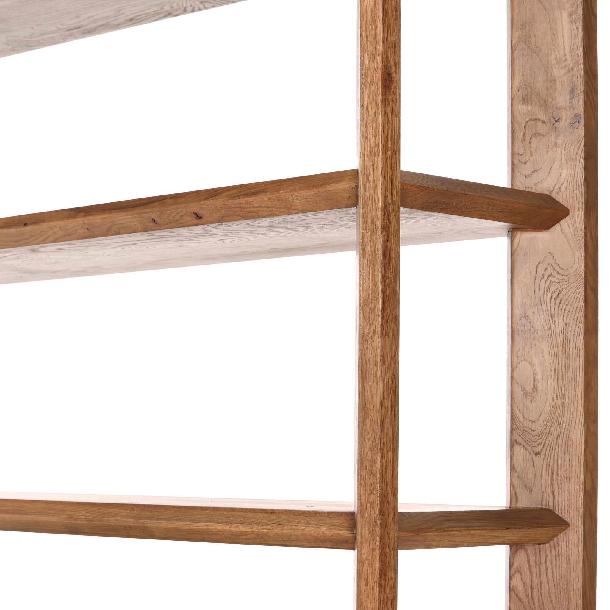 Four Hands Orwin Wide Bookshelf — Worn Oak-Worn Oak Veneer