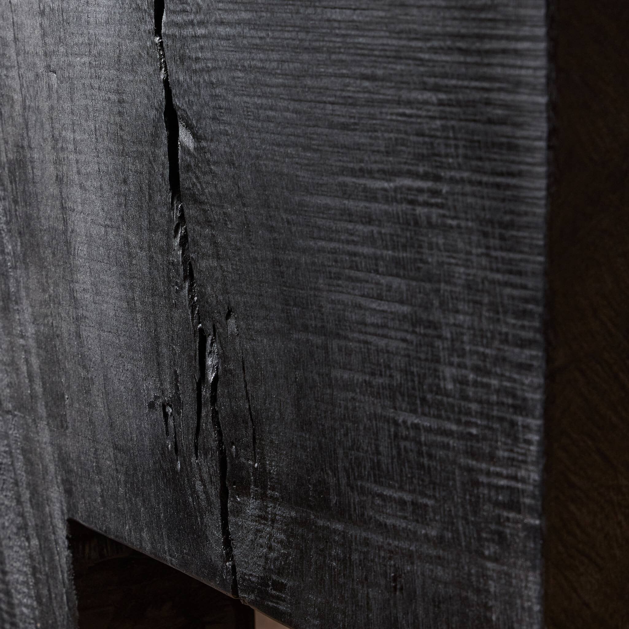 Four Hands Tora Planter — Carbonized Black